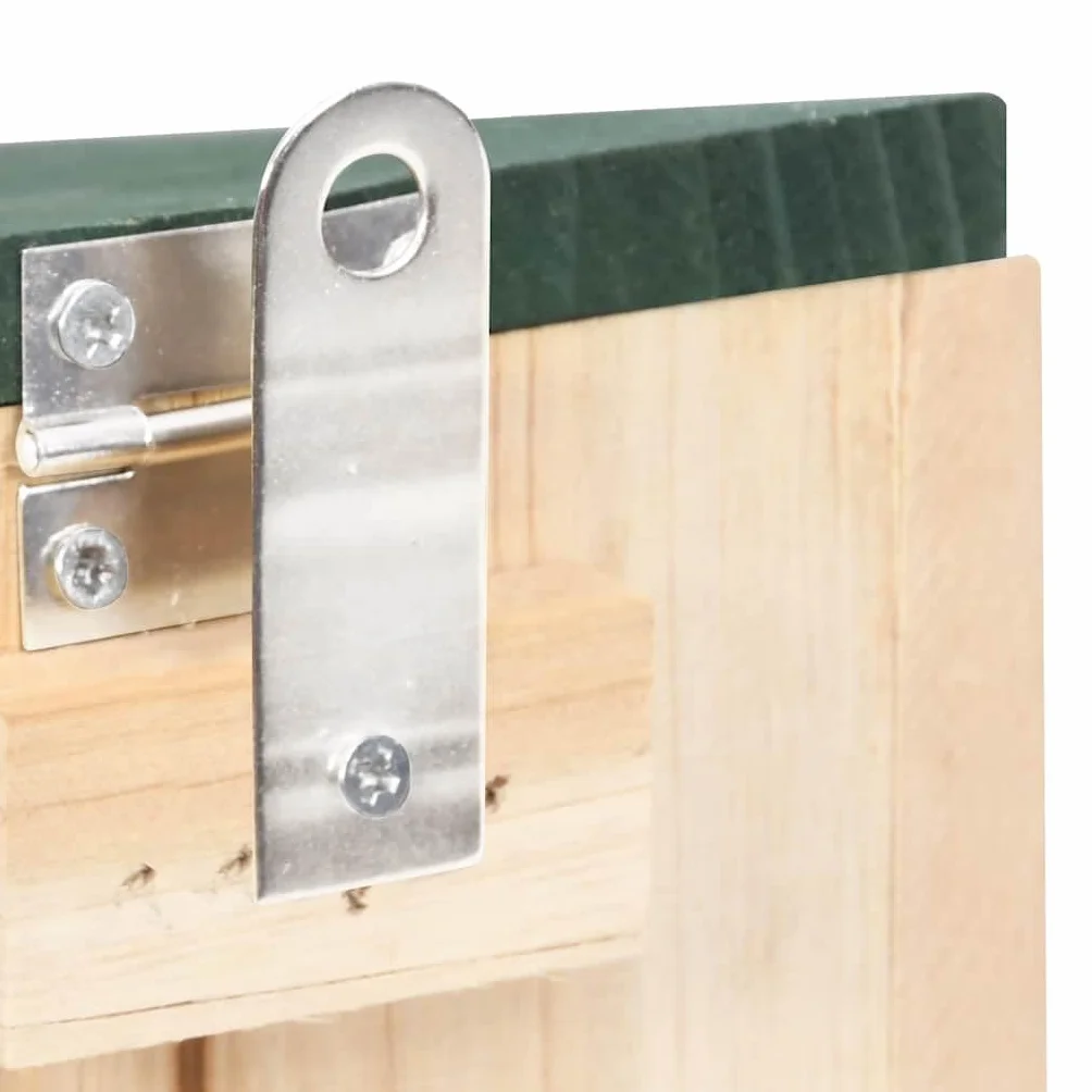 vidaXL 4X Madera de Abeto Casas de Ardilla Animales Pequeños Estación Comida Alimentación Comedero Balcón Jardín Patio Terraza Decoración