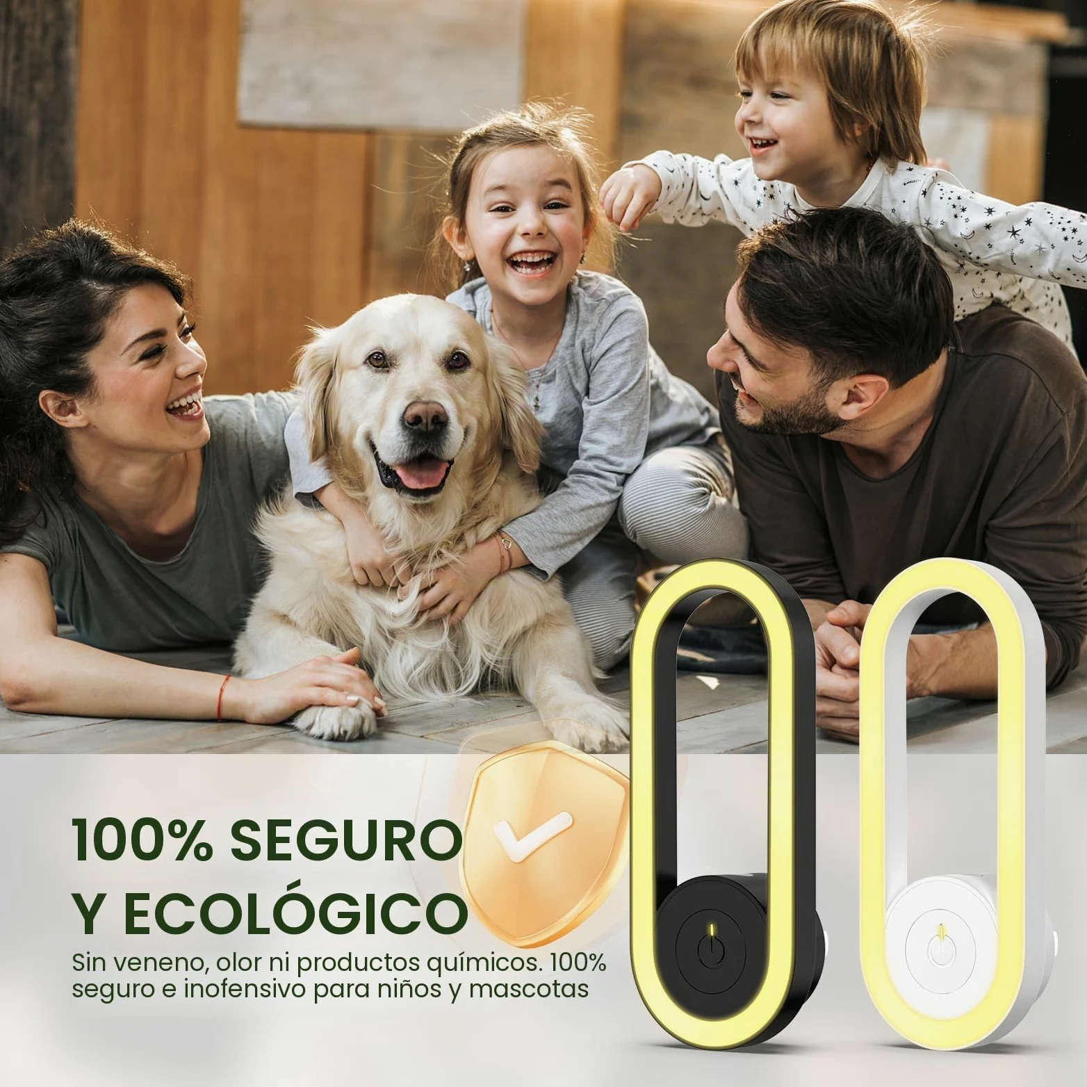 Repelente Ultrasónico de Plagas, Electrónico Repelente Mosquitos Insectos Control para Interiores, Antimosquitos Electrónico para Ratones, Arañas, Cucarachas, Moscas(4 Paquetes)