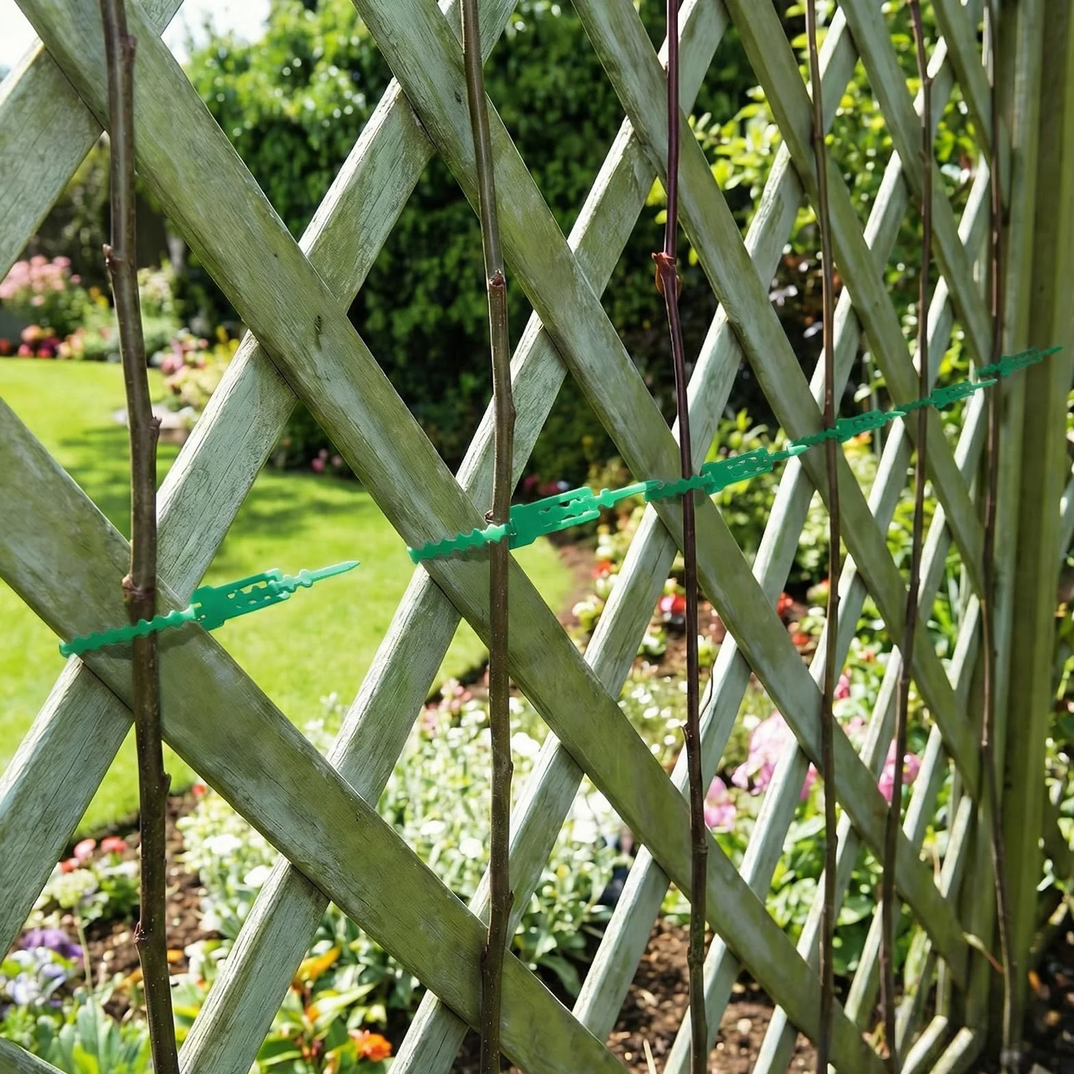 Bridas para Plantas Verde, Ajustable Lazos de Plantas, Flexible Corbata de Planta Lazos de Plantas, Multifuncional lazos de Jardinería para Cuidado del Crecimiento de Plantas Jardín (200 Piezas)