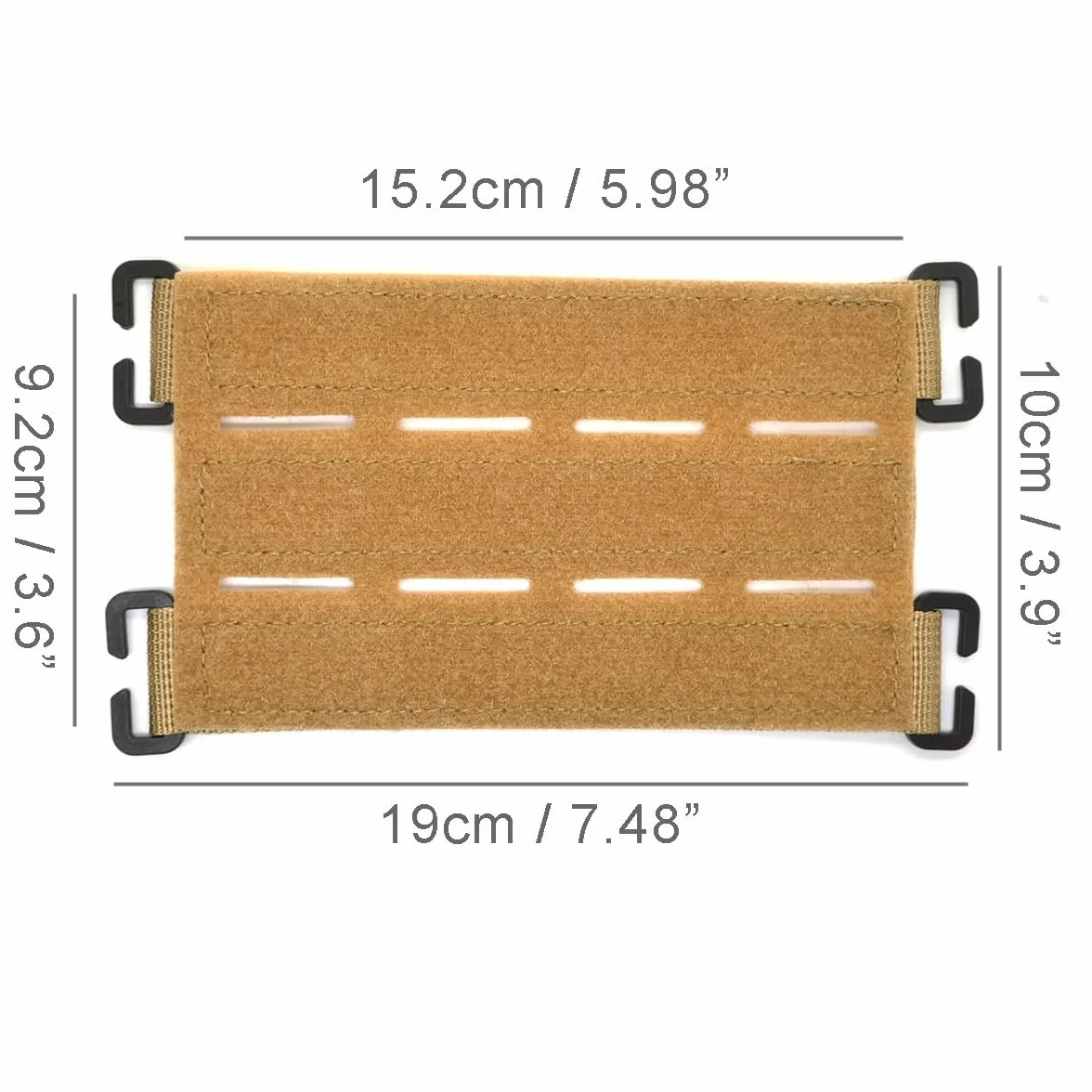 Panel de Parche MOLLE Cortado con Láser para Parches Tácticos, Insignias, Mochilas, Chalecos