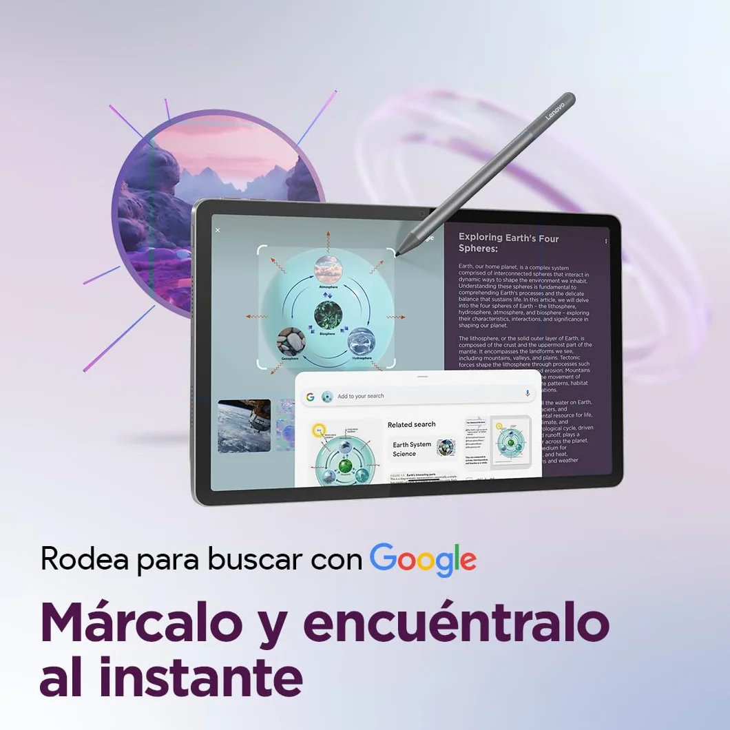 Lenovo Idea Tab 11" 2.5K Tablet 8GB RAM 128GB UFS MediaTek Dimensity 6300 90Hz Wi-Fi 5 Bluetooth 5.2 Android 15 Luna Grey