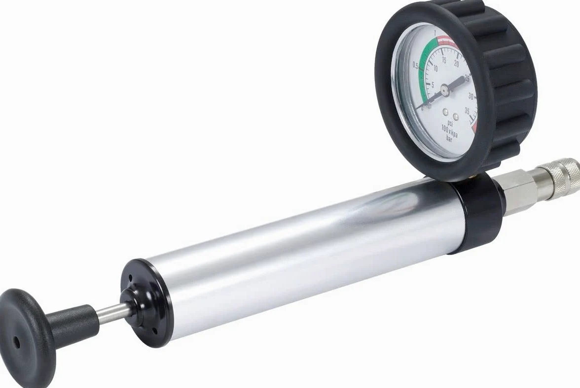 KS Tools 455.0111 Bomba de mano para comprobador de sistema de refrigeración, 2,5 bar/36 psi