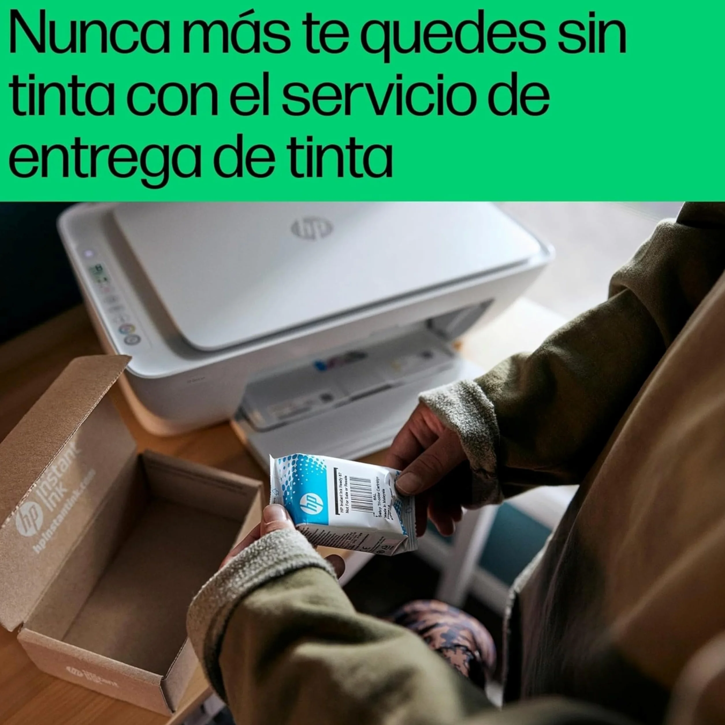 HP DeskJet 2820e Impresora Multifunción de Inyección de Tinta A4 a Color, Impresión a Doble Cara Manual, 7,5 ppm, Wi-Fi, Smart, Blanca