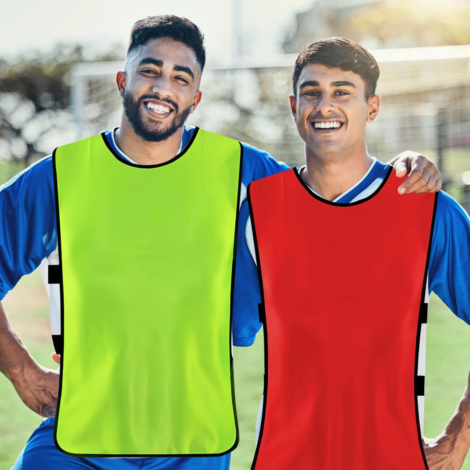 Chalecos de Entrenamiento Peto Deportivo Fútbol Baloncesto Rugby Talla XL Azul