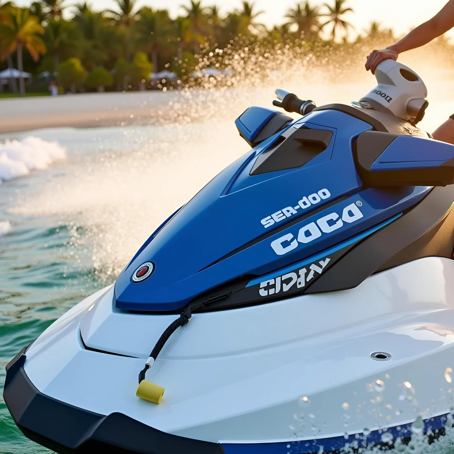 Llave de Capa de Vapor para Jet ski Lanyard Cuerda elástica Anti-Robo Clip de Reemplazo Sea doo GTI GTR GTX Spark
