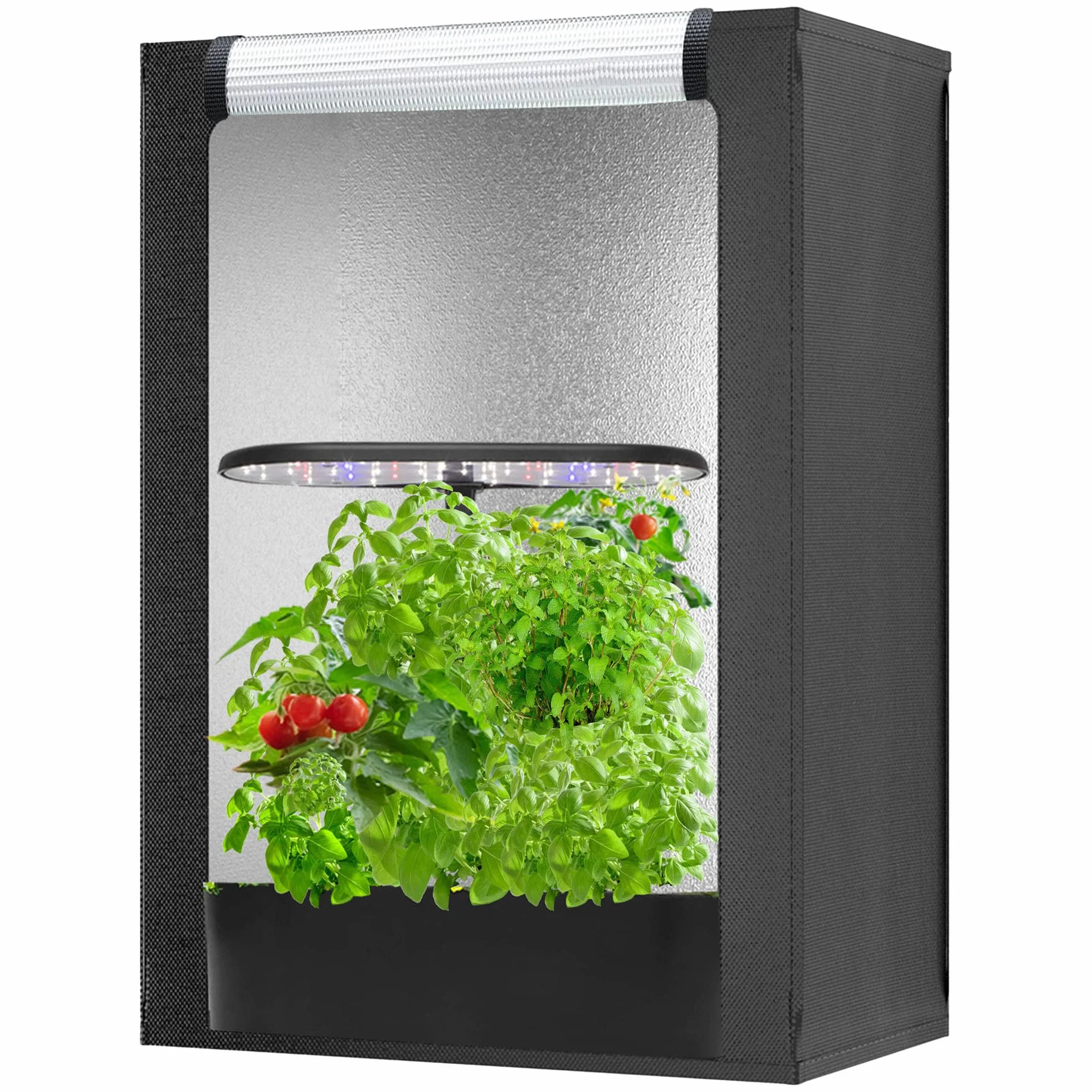 Tienda de Cultivo pequeña para aerogarden, Sistema de Cultivo hidropónico para Interiores, 18.9 x 13.7 x 20.8 Pulgadas, Mylar de Alto Reflectante para Plantas hidropónicas de Interior