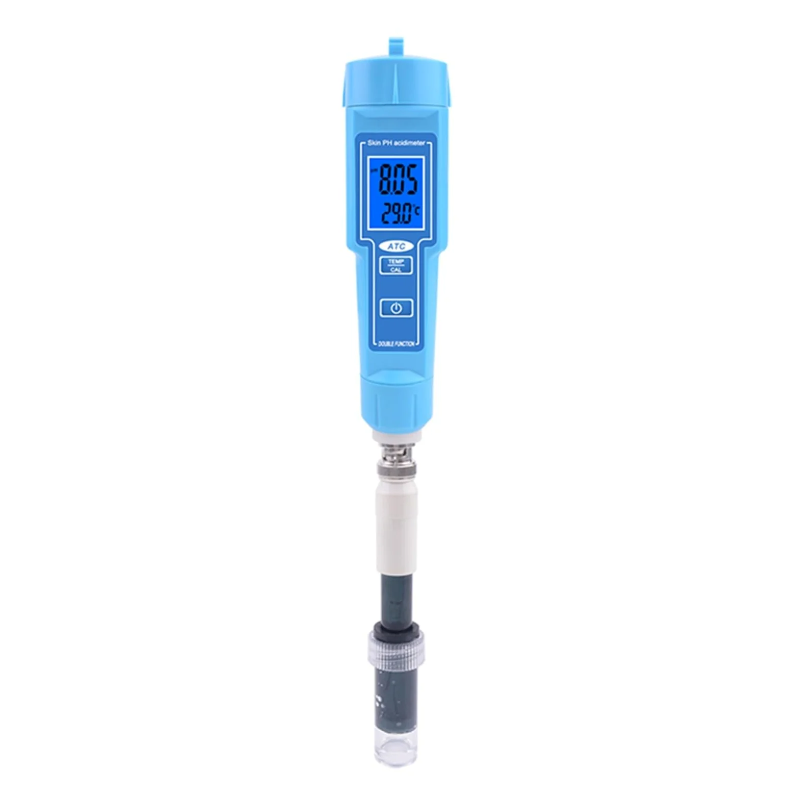 Medidor de acidez digital portátil y termómetro pluma suelo de jardín, beber para agua y seguridad alimentaria