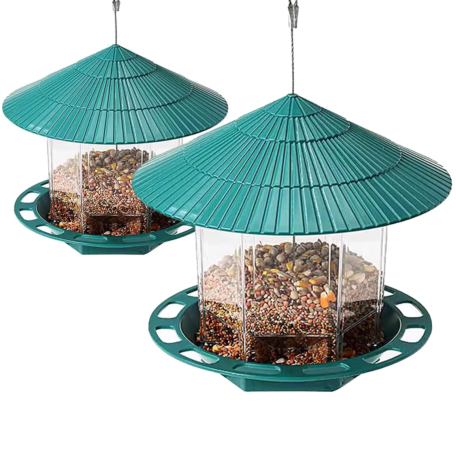 Comederos para pájaros para al Aire Libre Alimentador de Aves Colgantes de Aves Salvajes comederos para pájaros a Prueba de Ardillas para el Aire