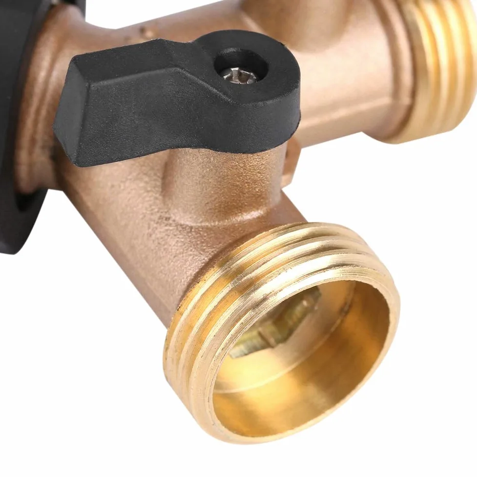 Conector de manguera, manguera independiente adaptador de espiga manguera de agua hecha de latón conector de forma