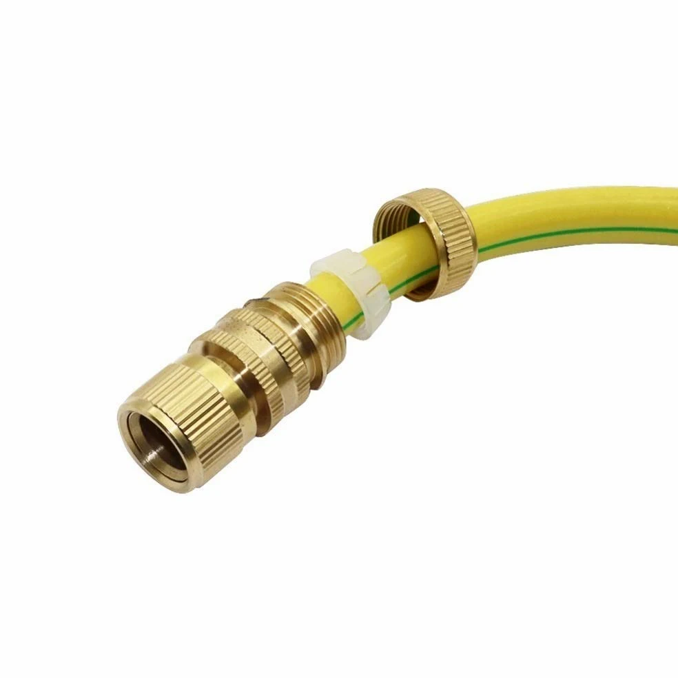 Adaptador de Conector de Manguera, 10 Juegos de Kits Deua de Conector Rápido de Roscaho de 3/4" con Conectores de Rosca Hembra de 3/4", Accesorios Deua para Jardín