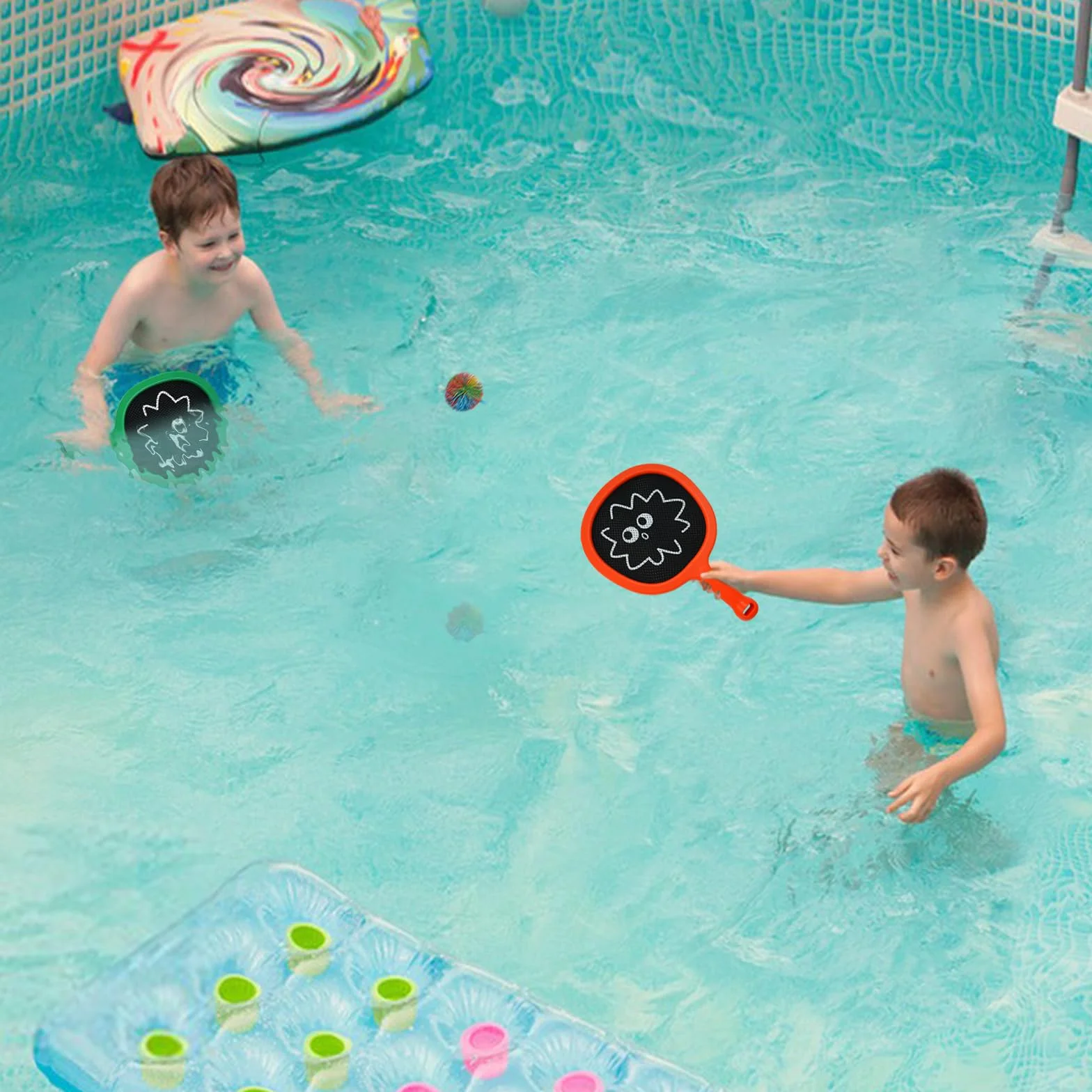 Raquetas Tenis Niños, Raquetas Badminton Niños, Raqueta Ligera 130 g 14 Pulgadas Infantiles Principiantes, Pala Padel Niño, Raquetas Playa