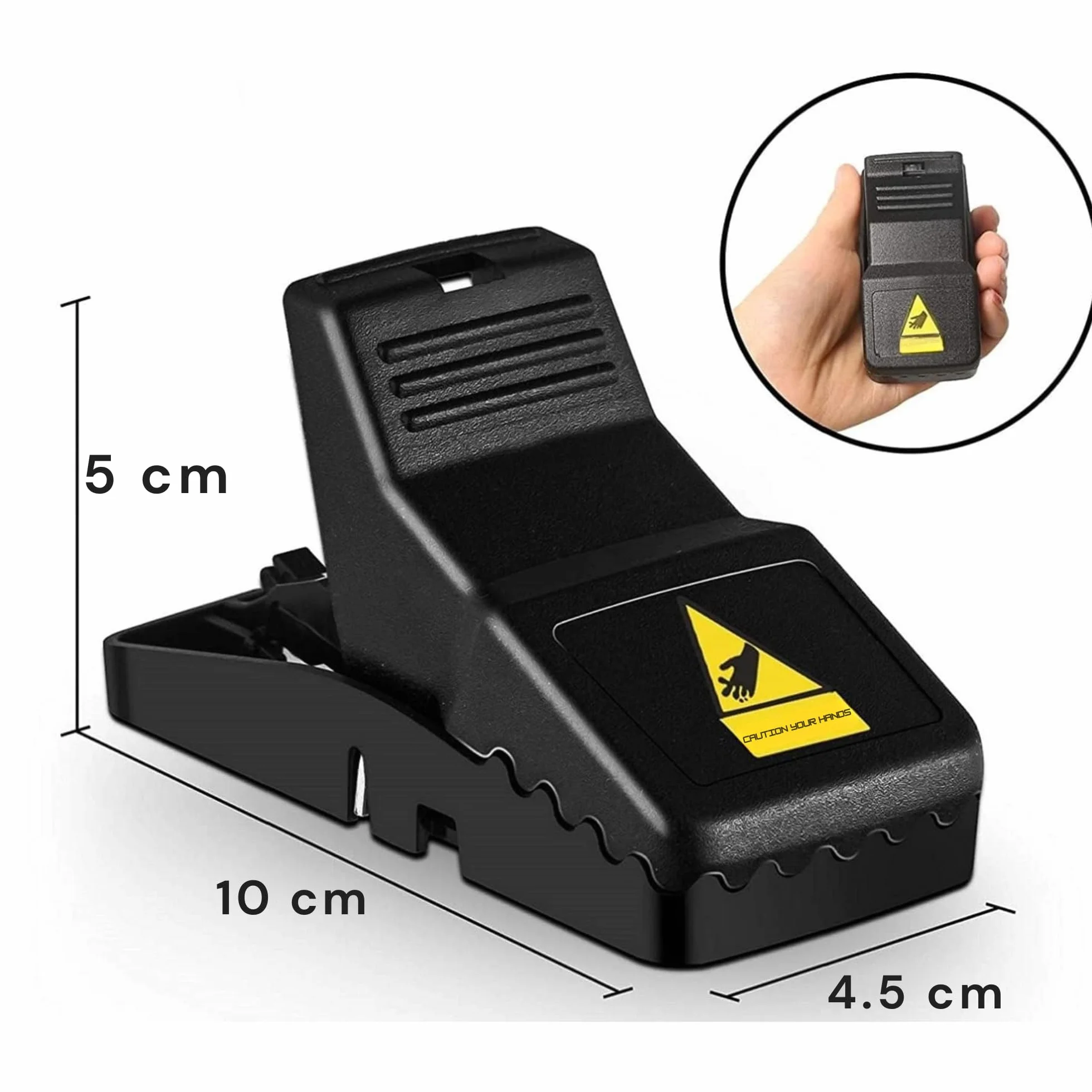 Trampas para Ratas Grandes Reutilizables De Alta Resistencia. Cepos Ratas Grandes Potente Y Eficaz Lavable para Interiores Y Exteriores. (6 Trampas Ratones Pequeñas)