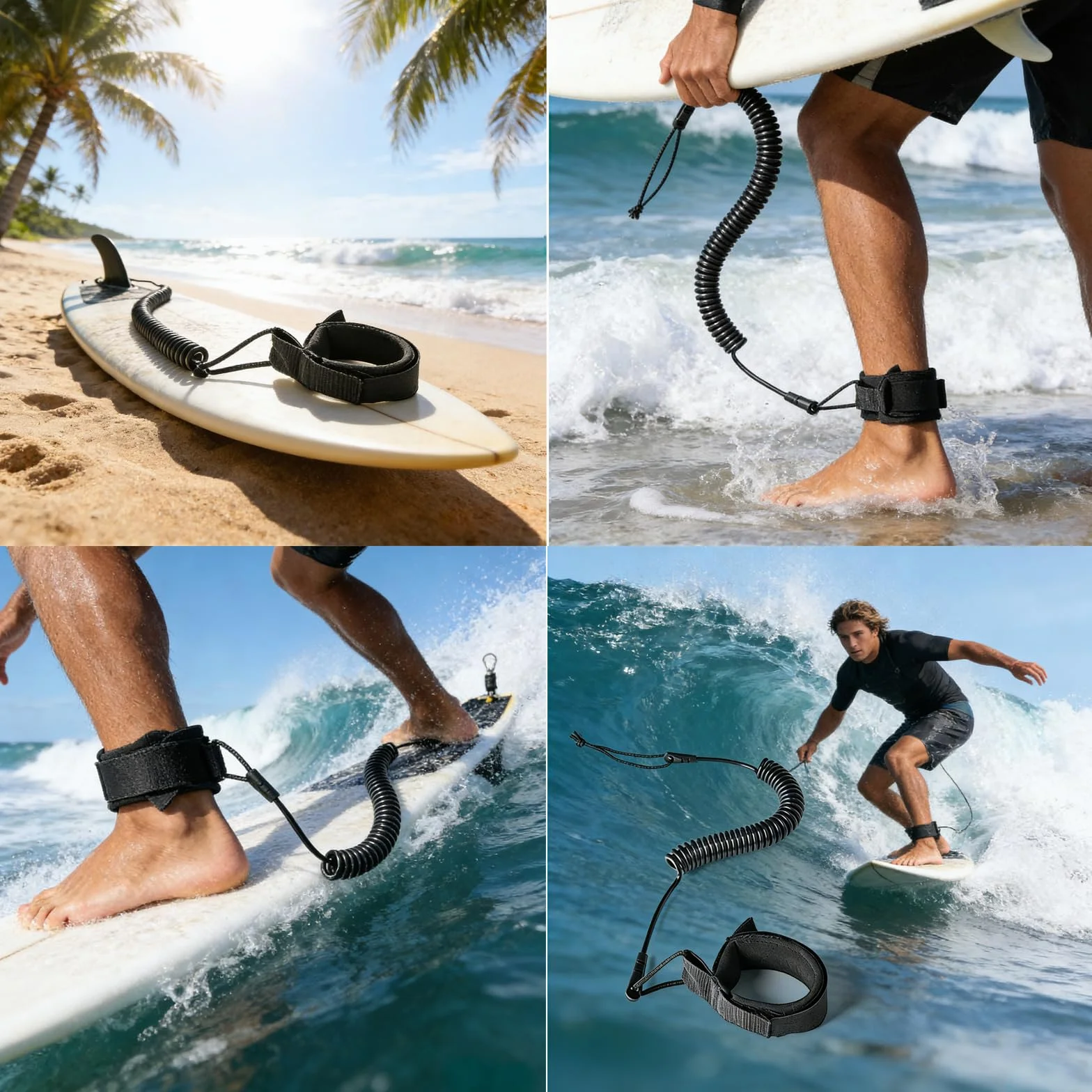 Leash de Surf, Correa para Tabla de Surf, Correa de SUP Hinchable