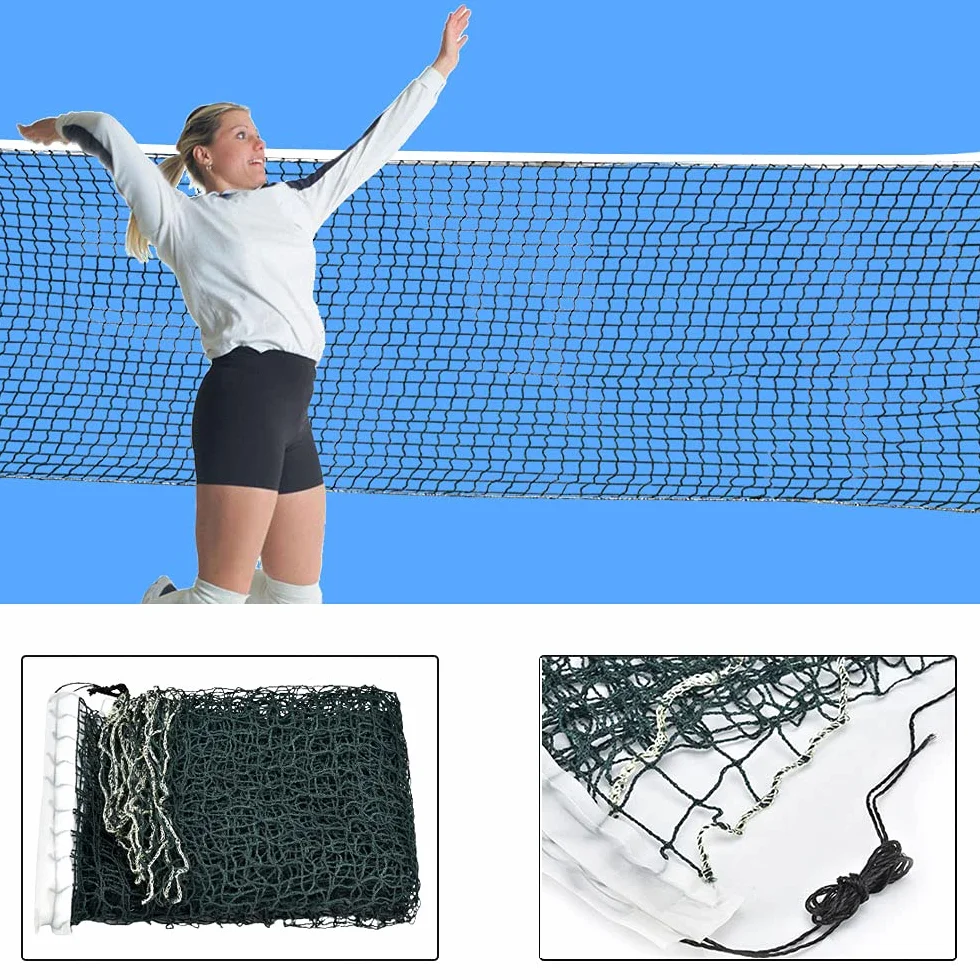 Malla de Bádminton Plegable Portátil 6.1x7.6M Verde para Playa Jardín