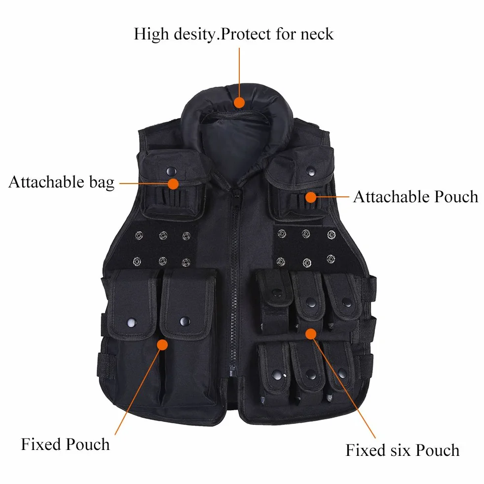 Chaleco Táctico SyrisoracKid de Nailon 600D para Niños