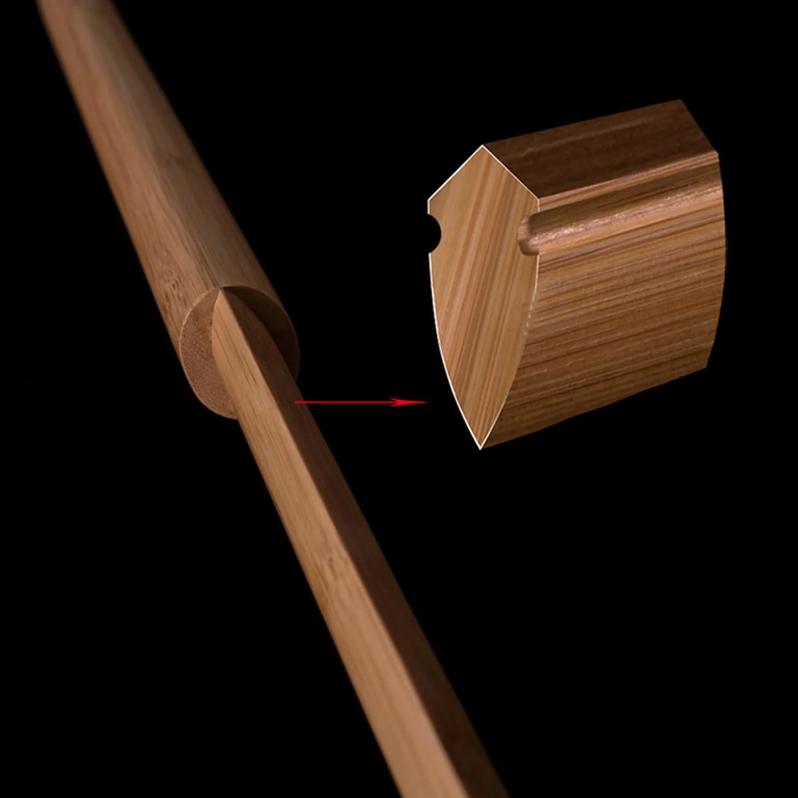 Katana de bambú Natural Bokken de práctica Kendo 103cm Espadas samuráis de Madera Hechas a Mano