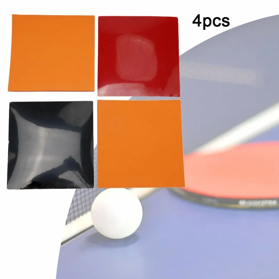 Gomas de tenis de mesa 39° 160g 4 unidades 2 rojas 2 negras para paletas