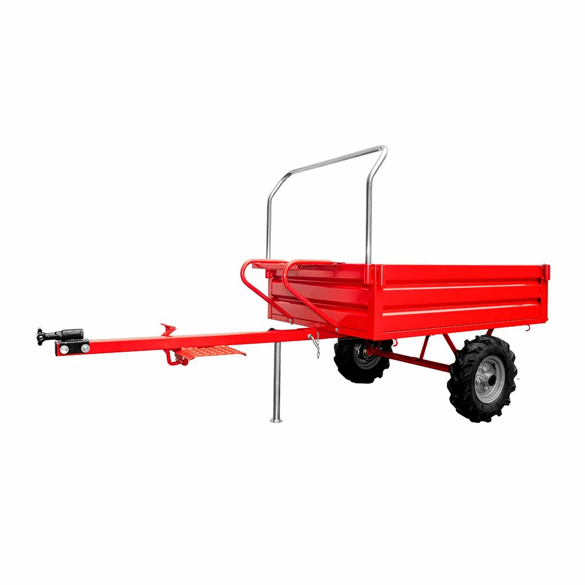 Bricoferr Remolque Grande para Motoazada y Motocultores - Capacidad máxima 650 kg.