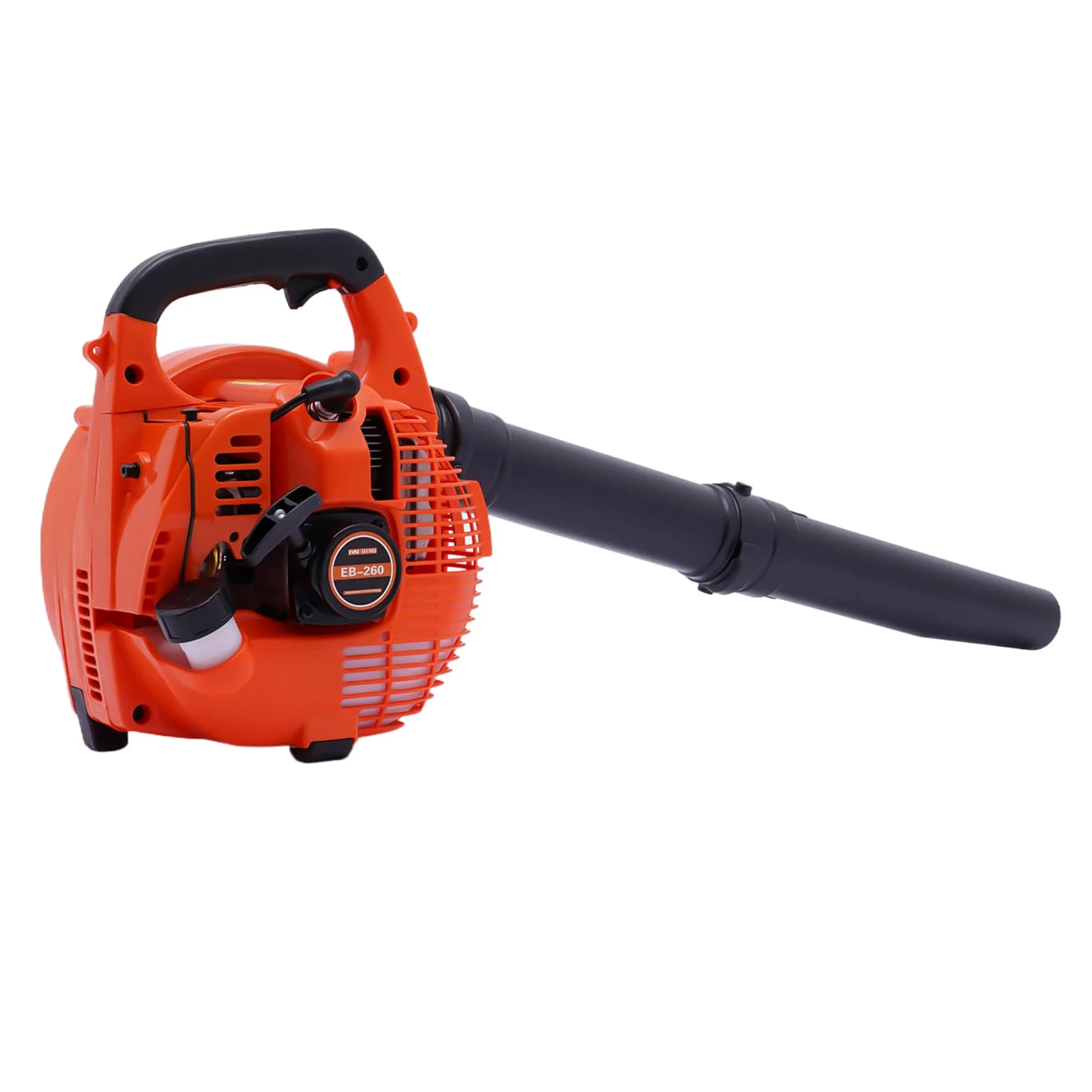 Soplador de hojas de gasolina, soplador de hojas de mano, motor de 2 tiempos, 0,75 kW, 7500 rpm, depósito de 0,9 L, 3,75 kg, dispositivo de mano con 2 tubos de soplado, para limpieza de jardín, patio