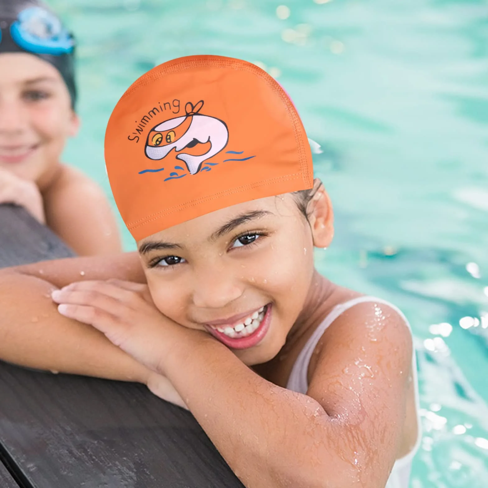 Gorros Natación Niños 2 Unidades - Gorro Piscina Baño 4-10 Años