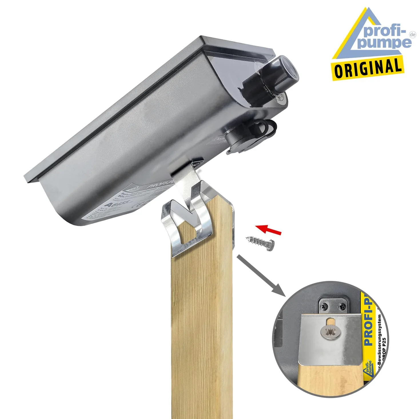 Sistema de riego solar para jardin, riego de plantas Solar-Drop P50, hasta 50 puntos de goteo manguera de 10 m para Jardin