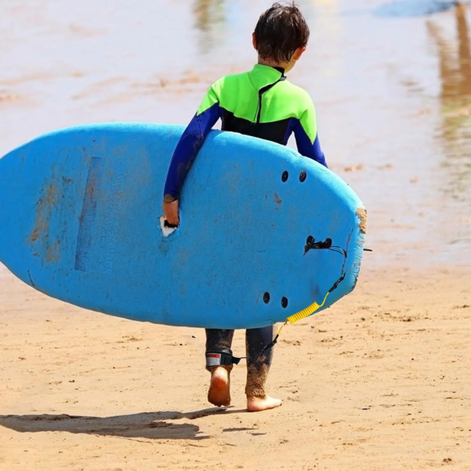 Correa elástica para tabla de surf, repuesto para bodyboard, muñeca, flotantes