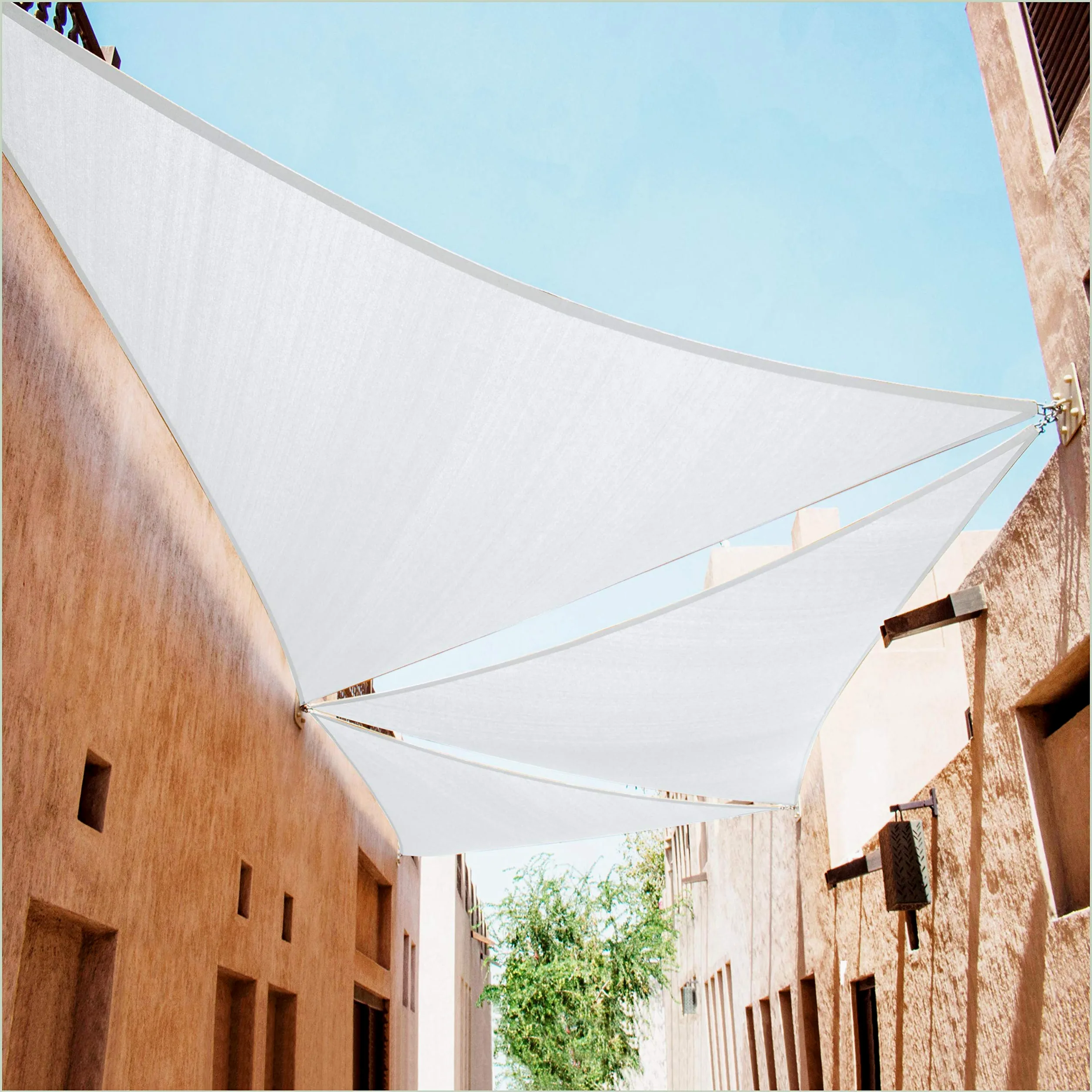 ColourTree tamaño Personalizado para Hacer toldo de Vela de Tela de Malla UV Bloque Derecho triángulo – Comercial estándar Resistente
