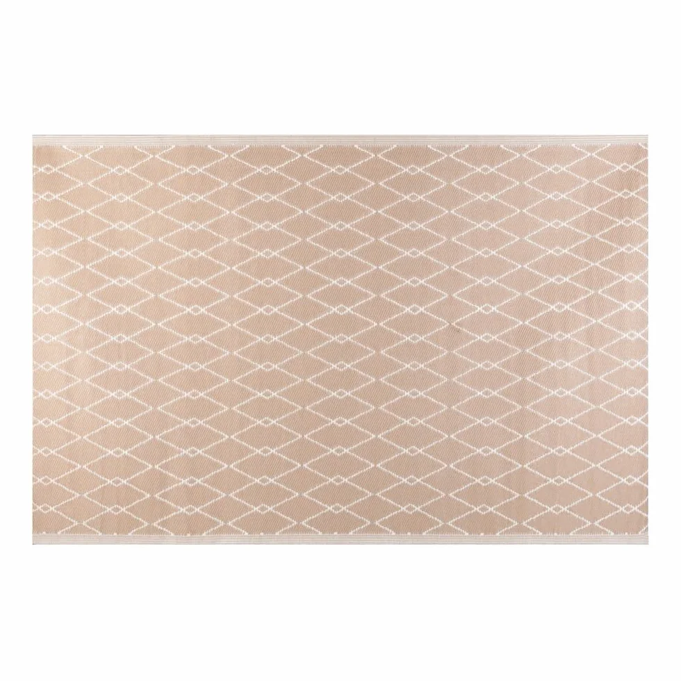 LOLAhome Alfombra de Exterior Zante 160 x 230 x 0,5 cm Beige Polipropileno