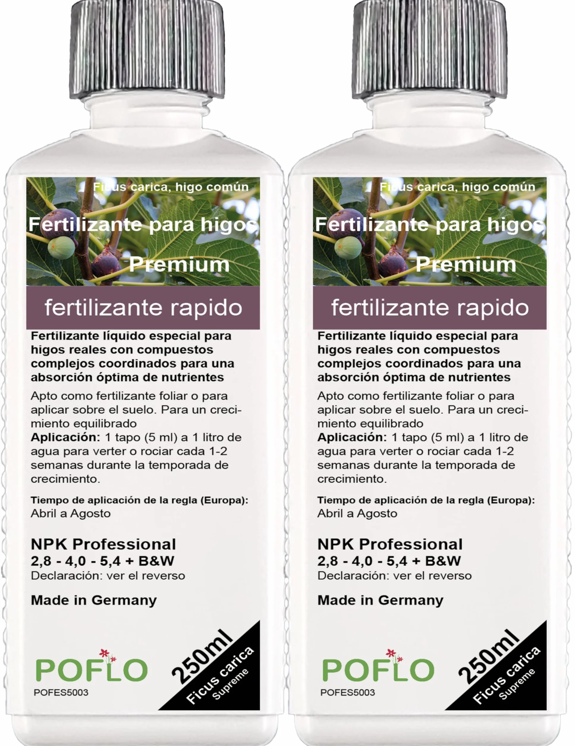 Fertilizante para higos HIGH-TECH Ficus carica NPK, higo real, fertiliza plantas en parterres y macetas (500ml)