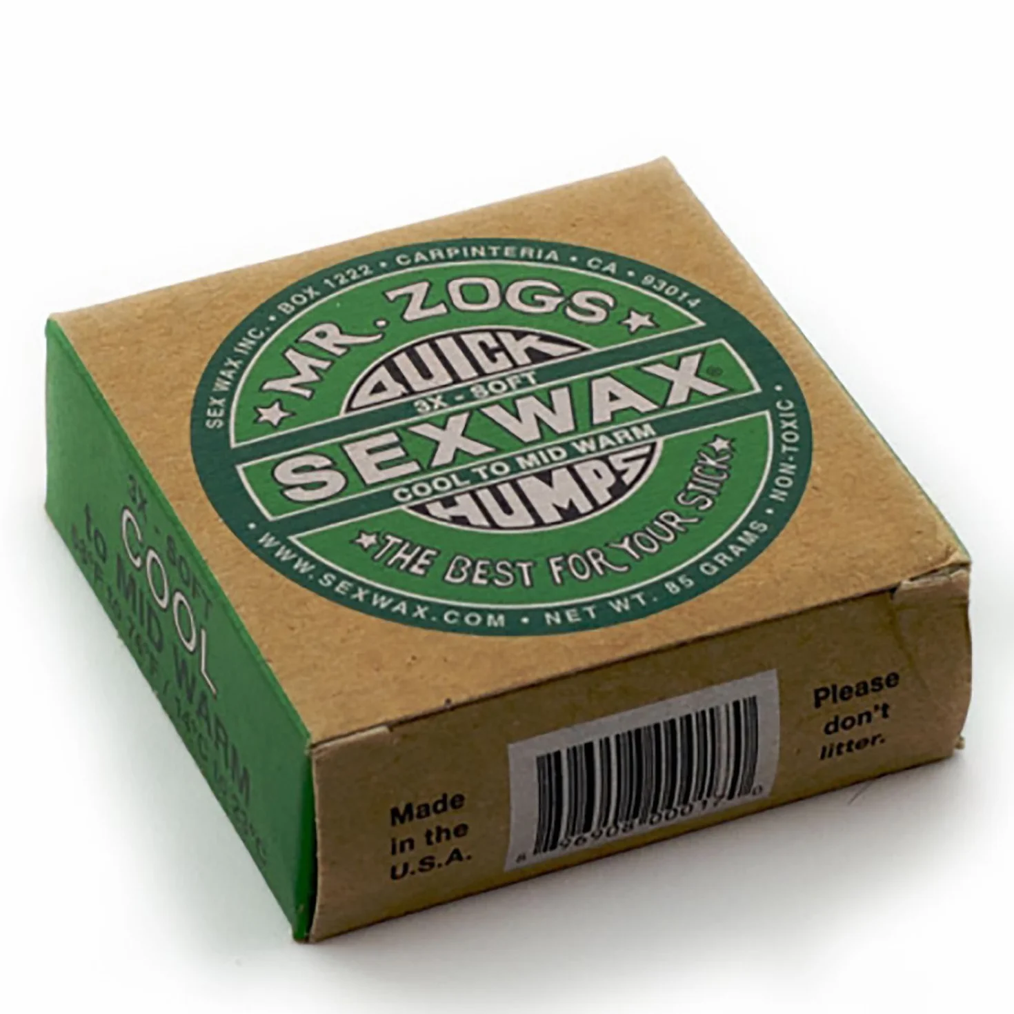 Sex Wax Surf Wax Quick Humps Green Soft Cera