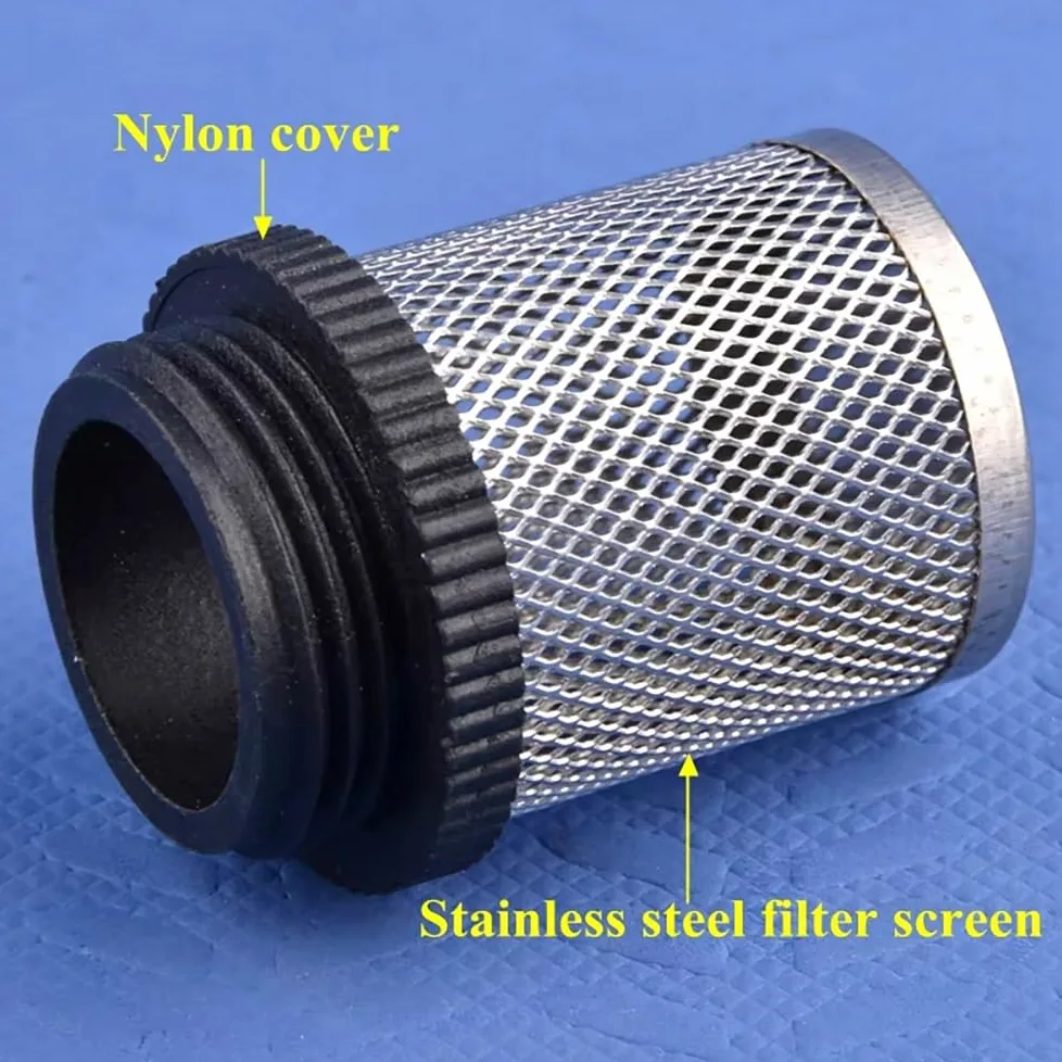 Filtro De Agua De Acero Inoxidable, Rosca Externa De 1/2" A 2", Malla 304 Duradera For Peceras, Estanques E Hidroponía (Paquete De 10 O 20 Unidades)(20Pcs,1 Inch)
