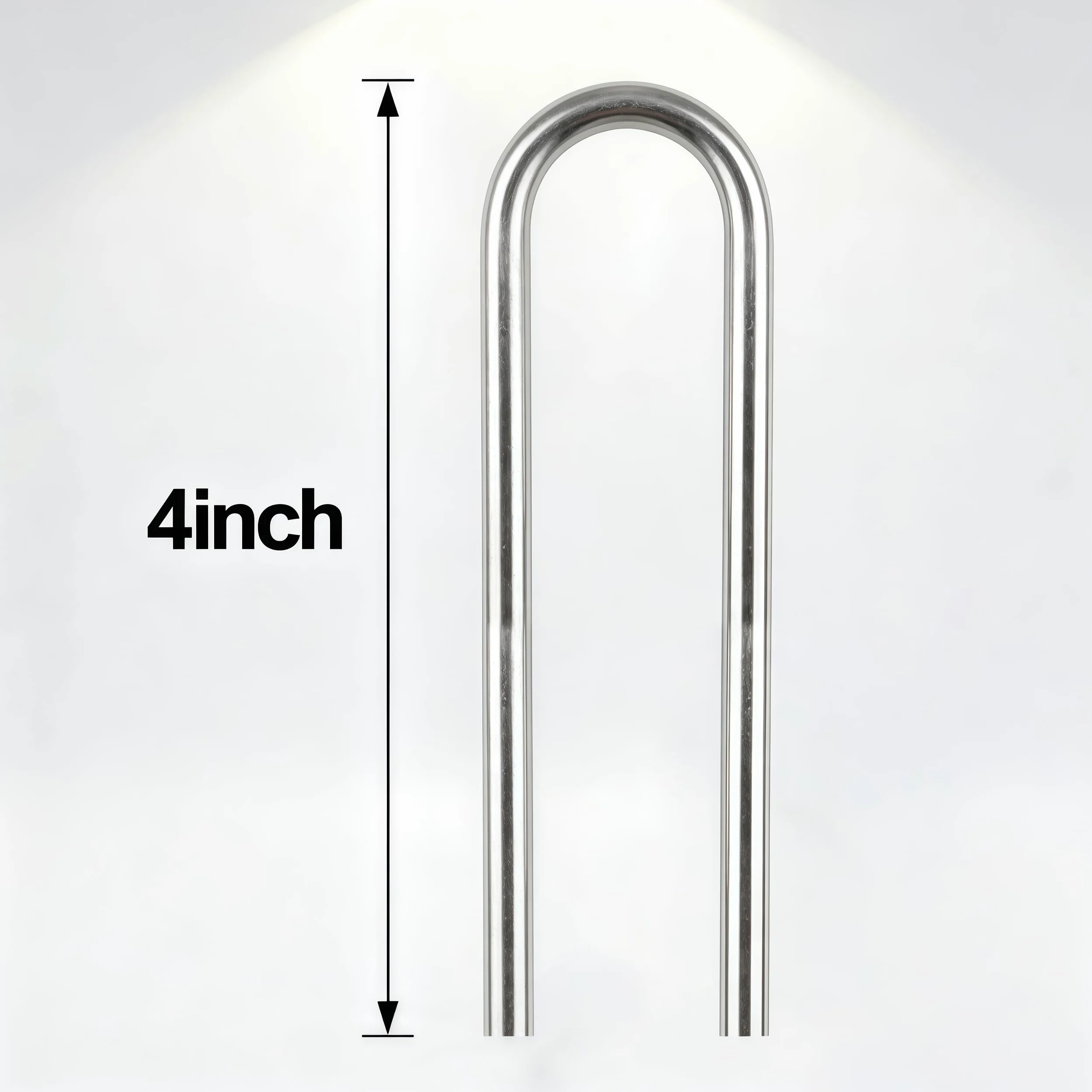 Atlantic Grapas de jardín de 4 pulgadas, acero inoxidable resistente, paquete de 10