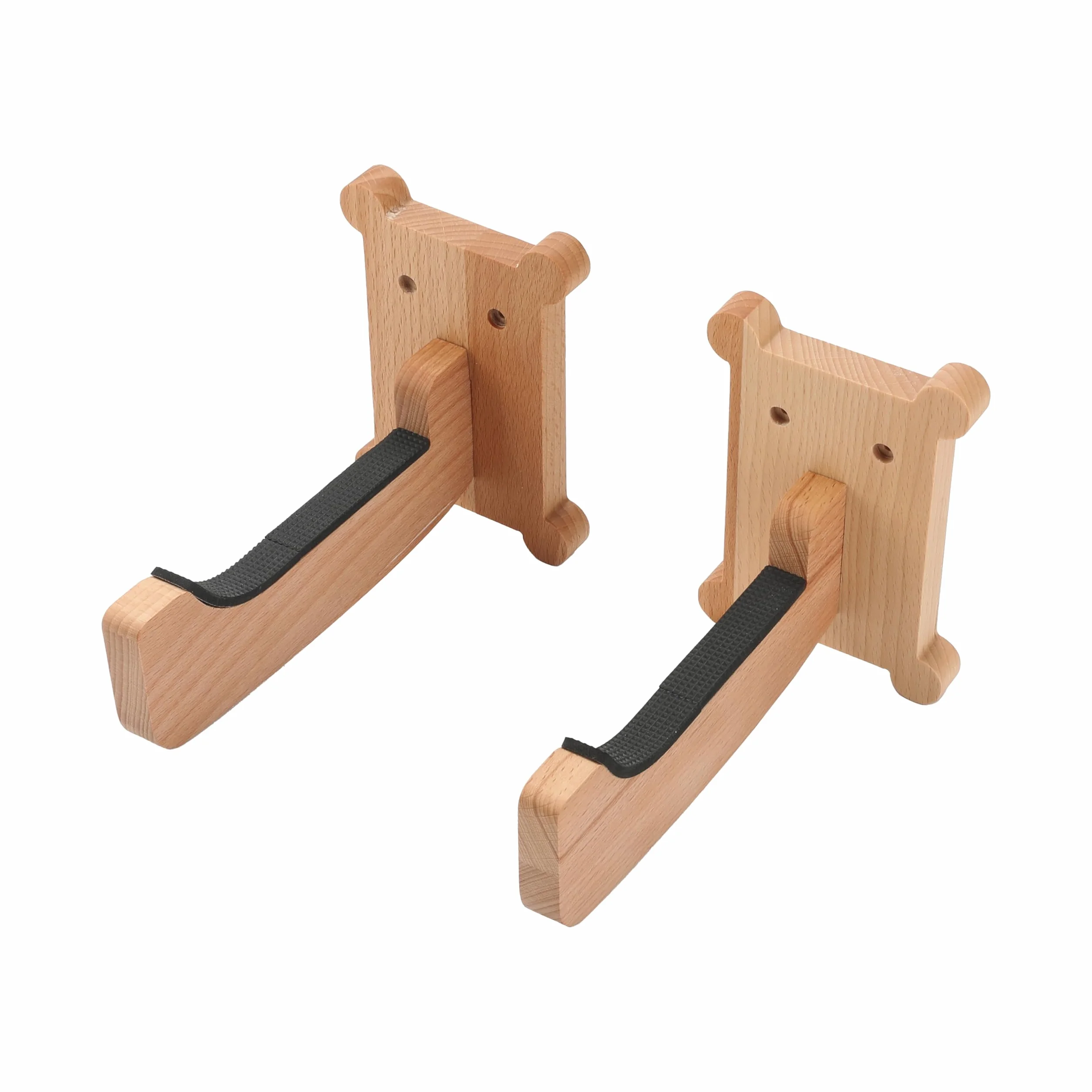 Soporte de pared para tabla de surf, ganchos de madera de haya con pernos M6, almacenamiento vertical para longboard, shortboard, skimboard