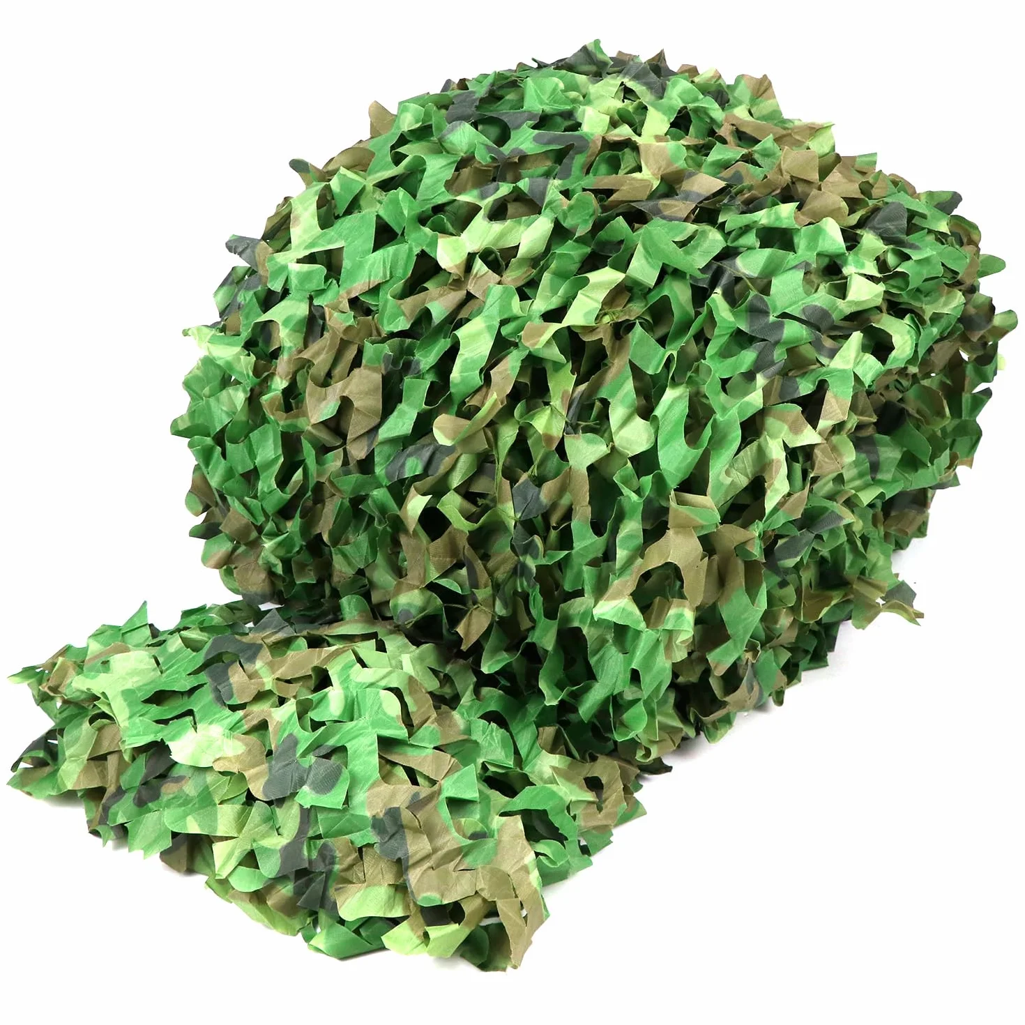QWORK Red de Camuflaje 4m x 6m, Red Camuflaje Sombra Exterior, para Caza al Aire Libre