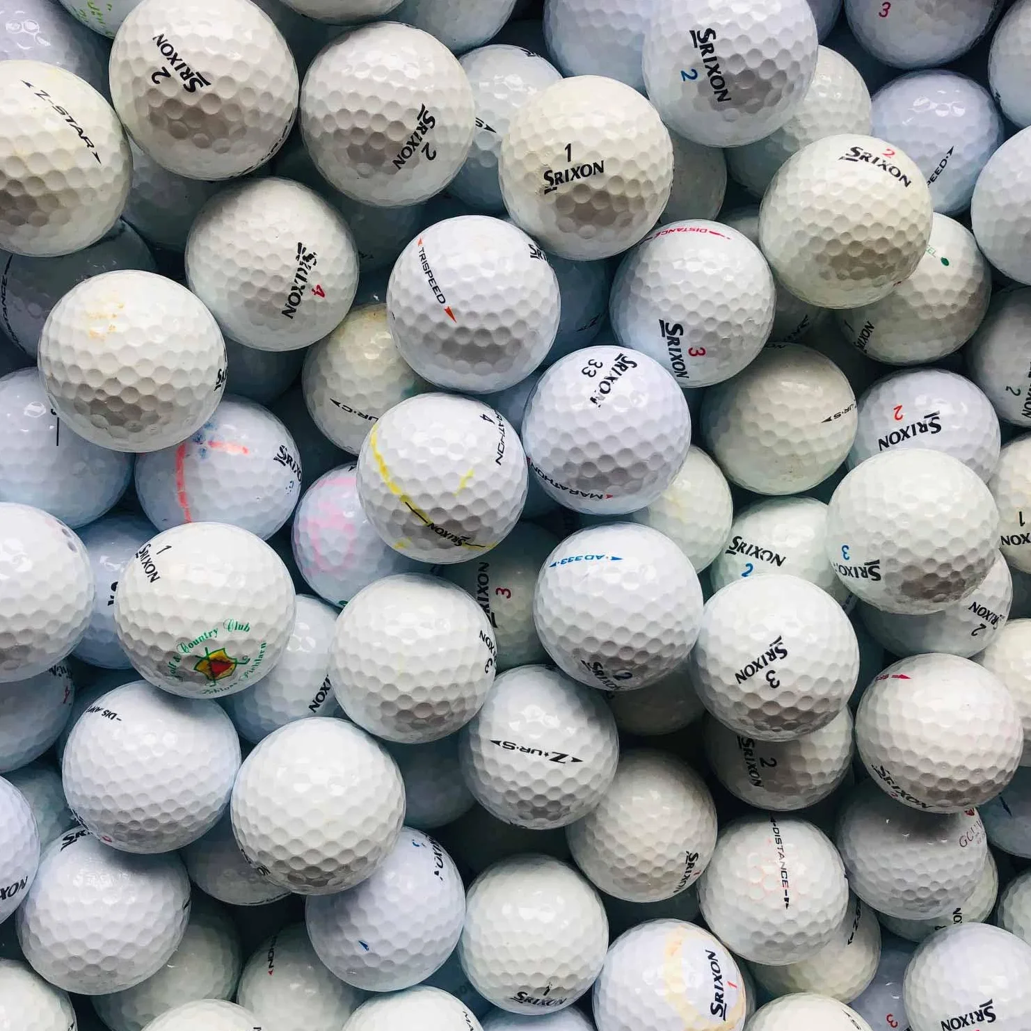 Srixon Pelotas de golf AAA/AA 50 unidades blanco