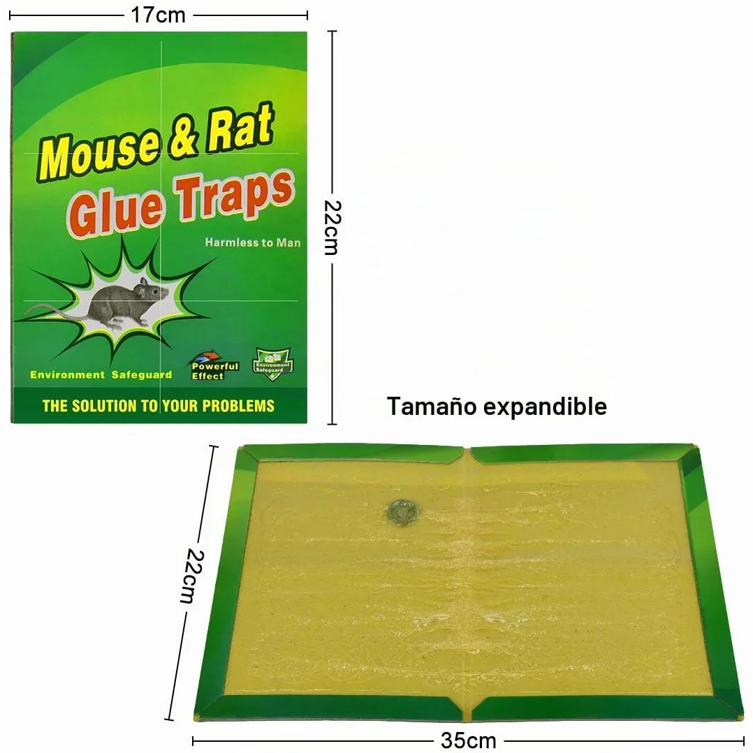 Trampas para Ratones 22 Piezas Pegamento Trampa Potente Grandes Ratones 【22 Piezas】