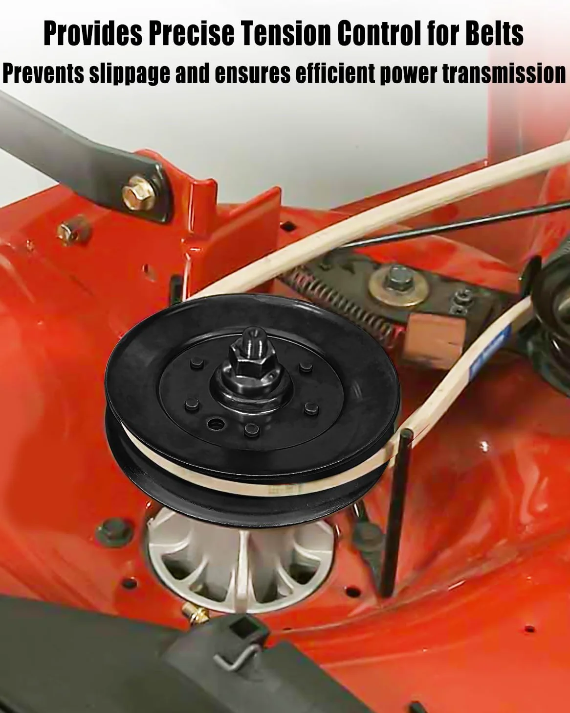 Polea tensora para cortacésped John Deere 737 757 ZTrak 2025R 2305 Tractores compactos 54C 54D, polea de correa de cortacésped de repuesto TCA17540 TCA14330 TCA14594