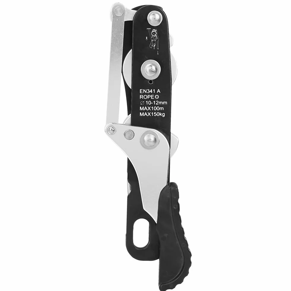 Yosoo Health Gear Descensor de Escalada, Aleación de Aluminio, para Cuerdas de 10 a 12 mm