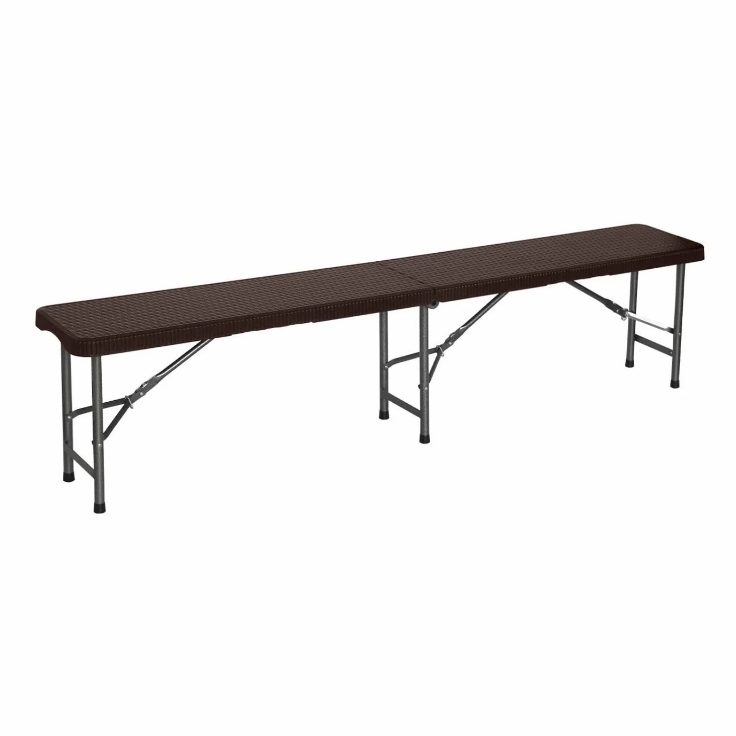 THINIA HOME Banco Plegable Catering Efecto Ratán 180x30x43cm