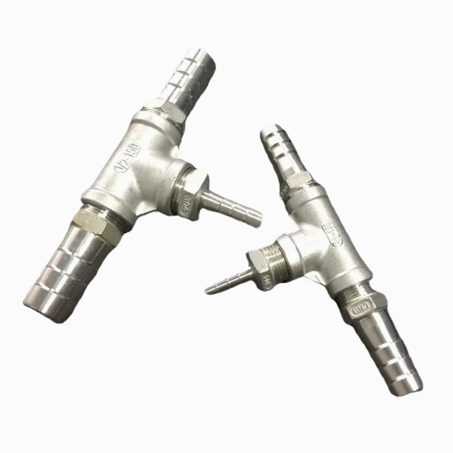 Reductor de Manguera en T de 20-20-8 mm, 3 vías, Divisor, Conector de Cola de Manguera, acoplador