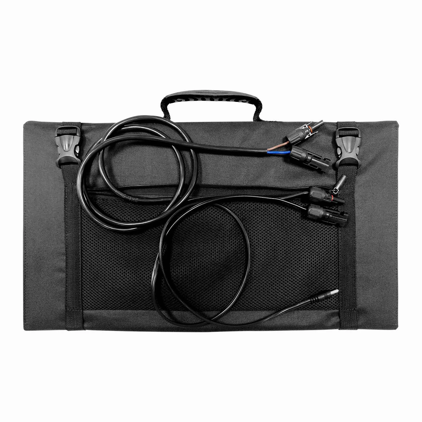 Litionite Arun 120W Panel solar plegable y portátil con soporte inclinado - Conexión DC - Ampliable para pequeño sistema solar - Cargador para generador de energía eléctrica/Power Generator
