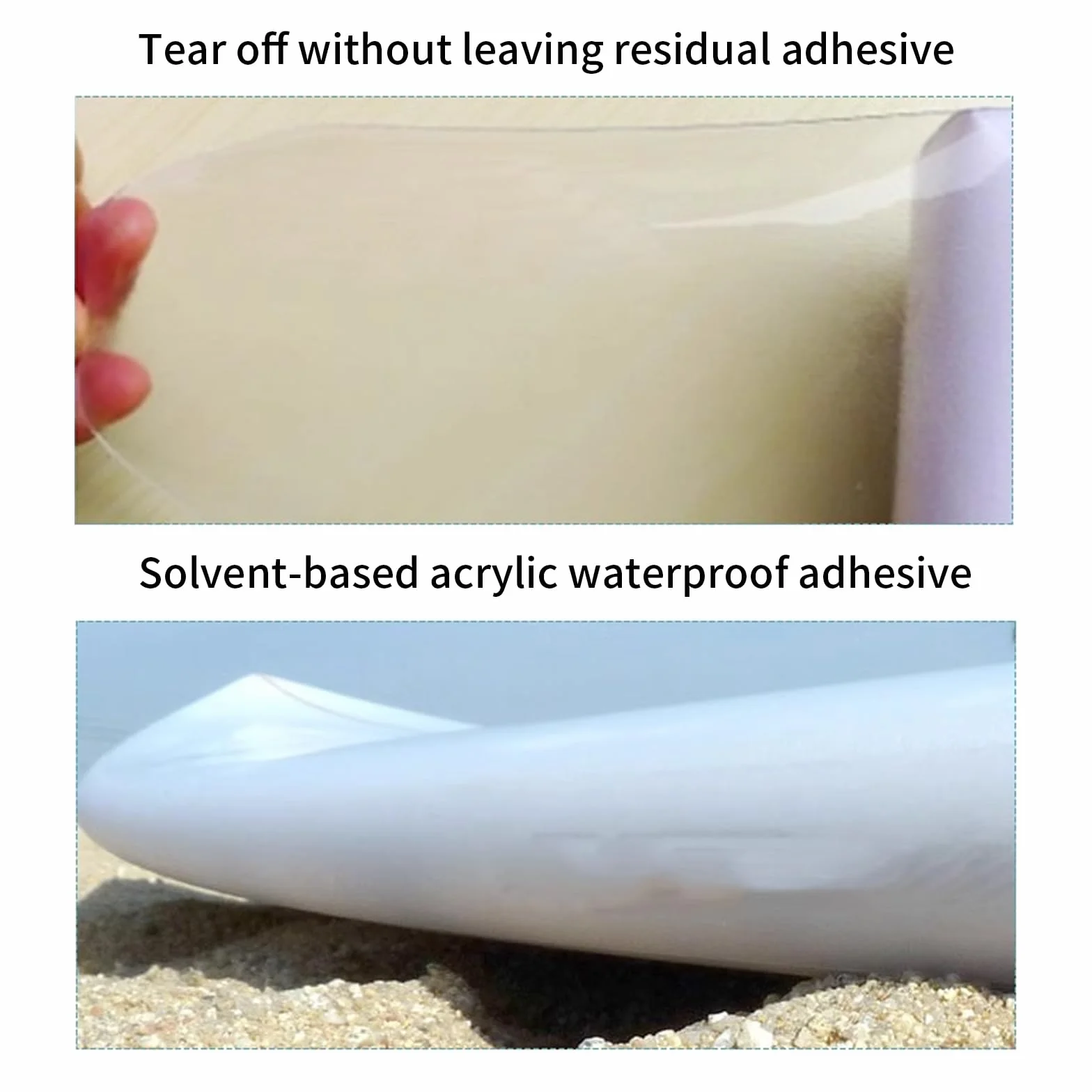 BORDSTRACT 2 PCS PVC Paddle Board Rail Tape 3.5" x81.9" Stand Up Paddle Board Rail Savers Surfboard Edge Protection Tape Transparent Honey Comb Design