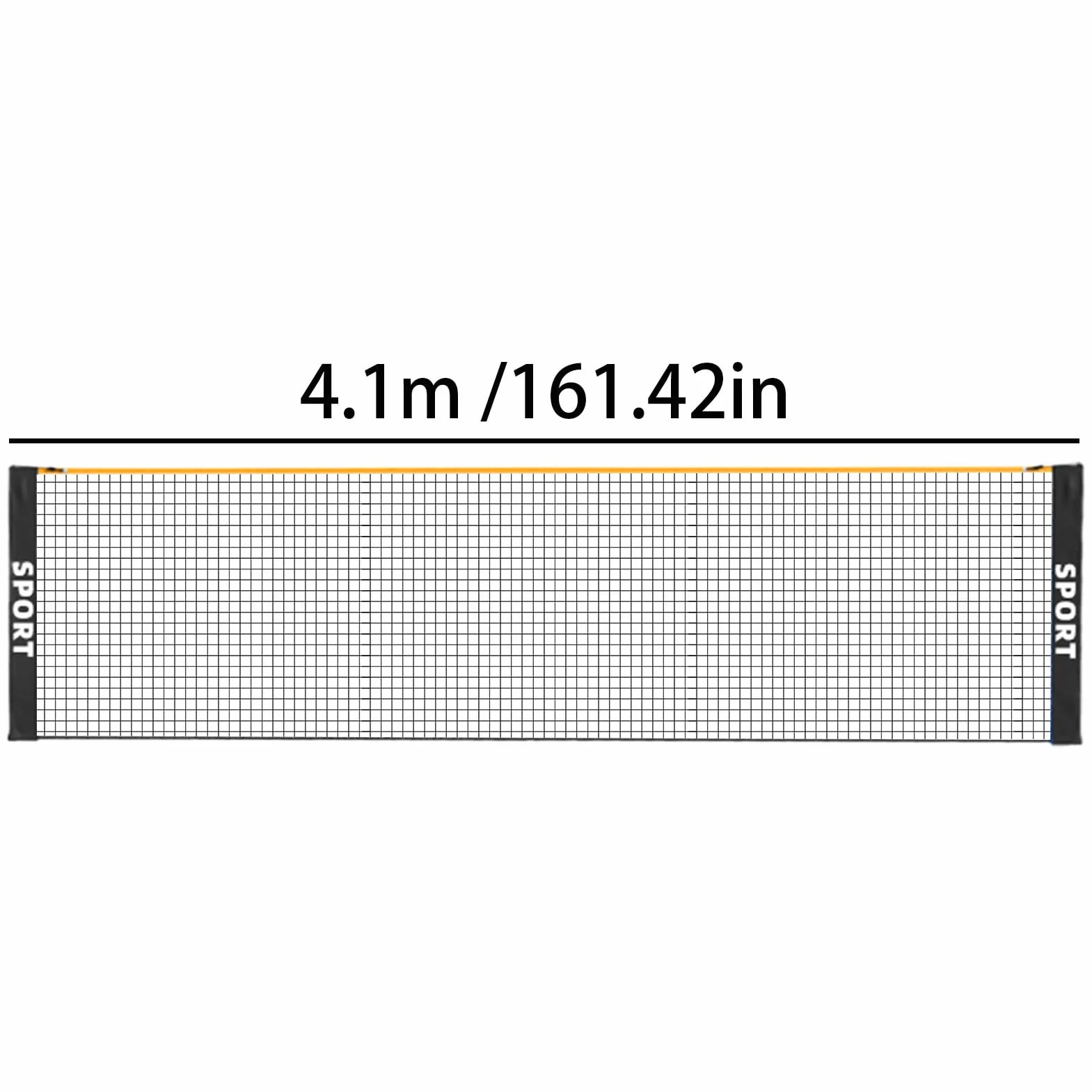 Red de Bádminton Plegable Ajustable Resistente a la Intemperie 3-5 m Portátil para Vóleibol