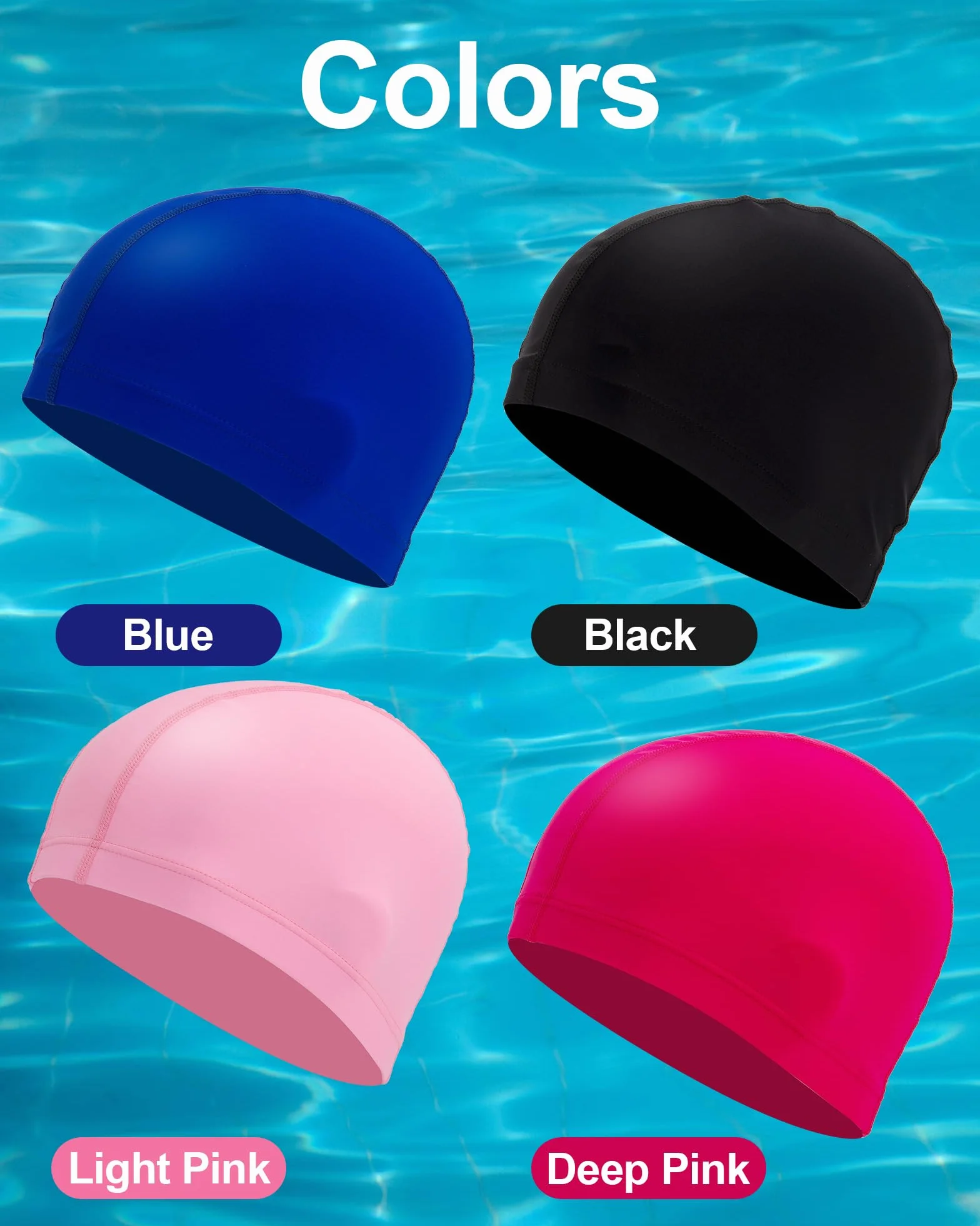 Gorro Natación Hombre y Mujer Cómodo Duradero Alta Elasticidad