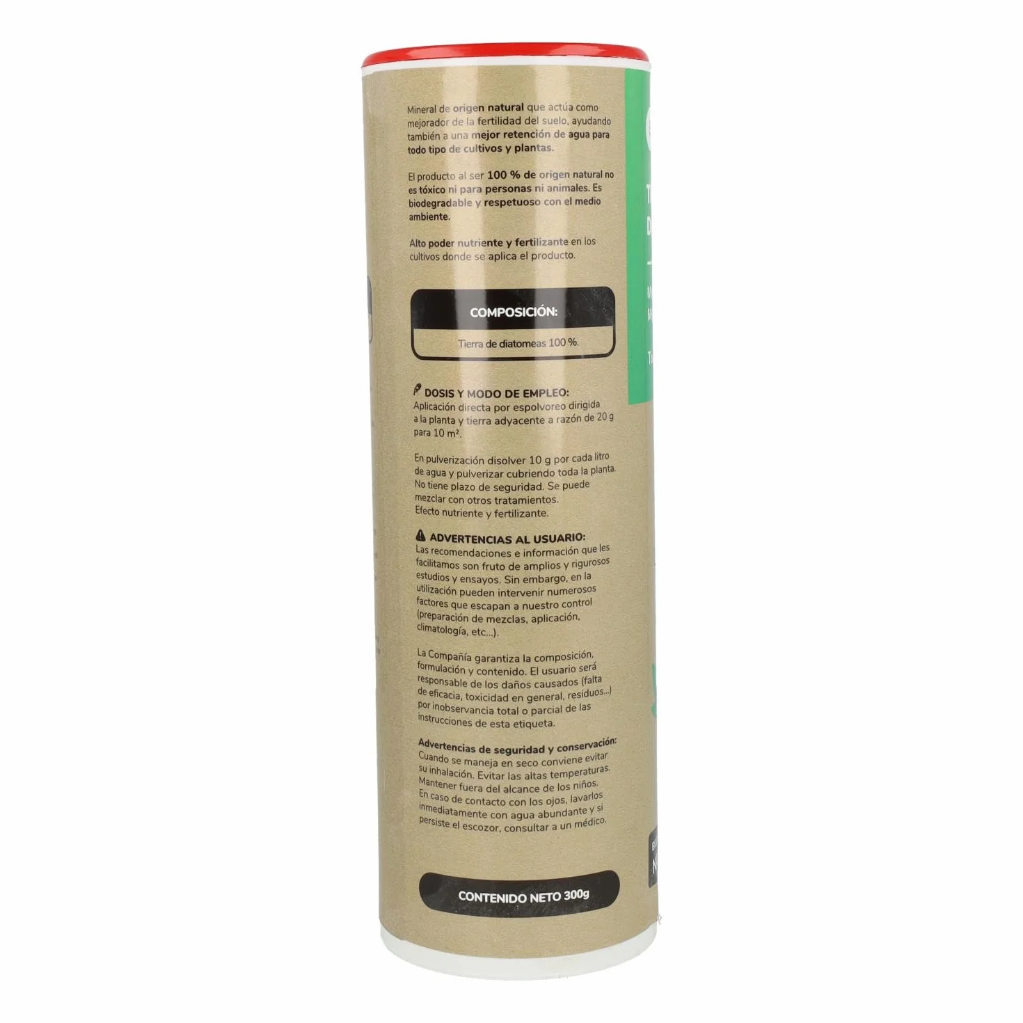 Planeta HUERTO | Tierra de Diatomeas 300 g Mejorador Natural de Suelo y Fertilizante Ecológico