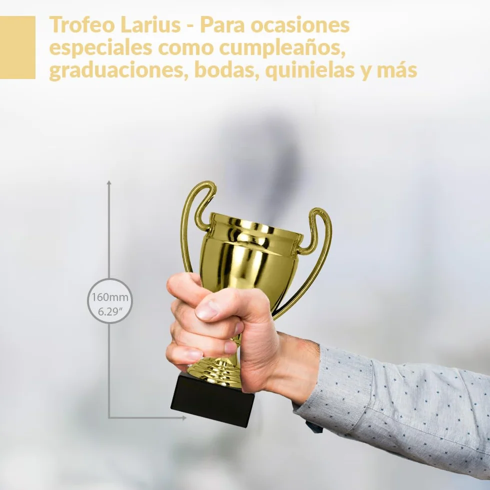Larius Trofeo de premio de honor universal con/sin texto