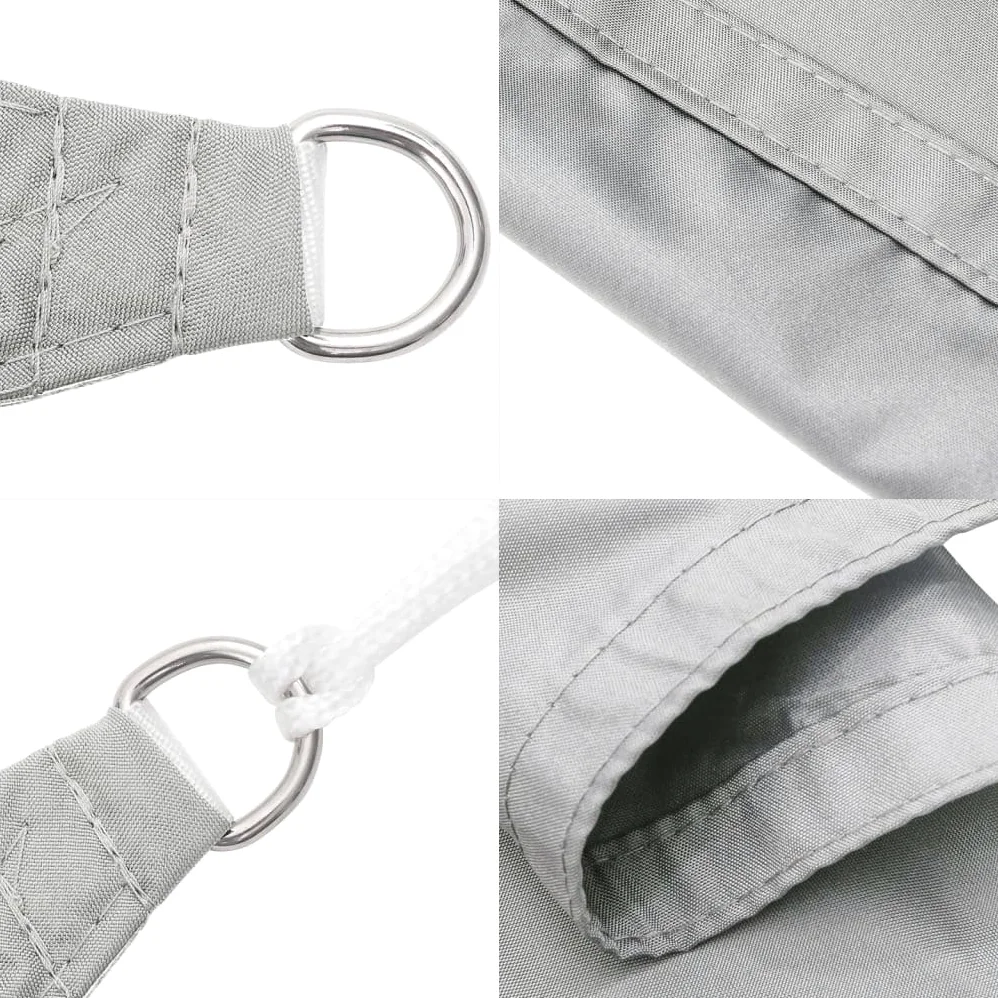 Toldo de Vela toldos Exterior terraza toldos Vela toldos terrazas toldo Camping poliéster Oxford 100% Gris Claro 5x3,5 m