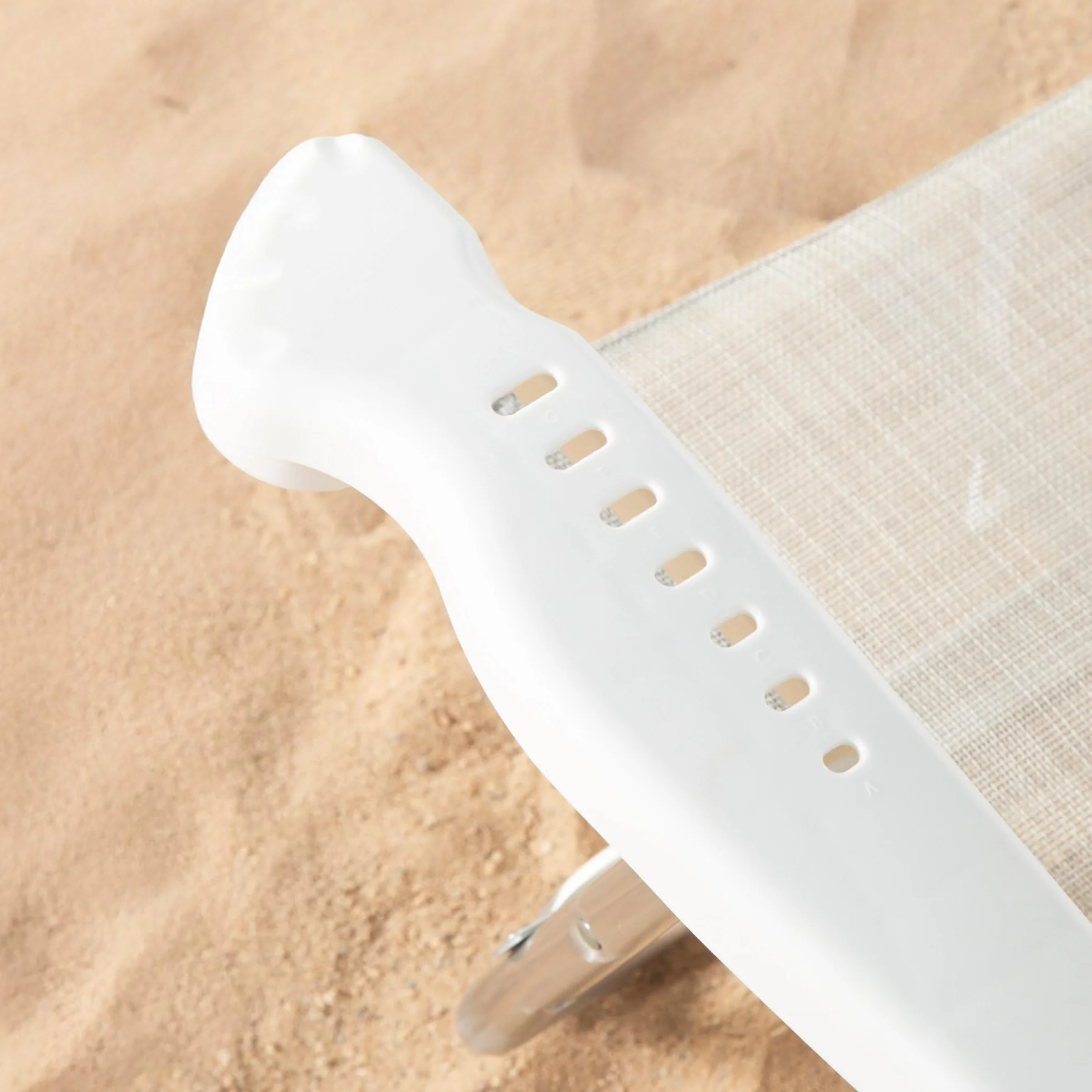 AKTIVE Silla de Playa Plegable, Beige, Multiposición 8 Posiciones, Textileno y Aluminio, 47x49x82 cm, Soporta 110 kg, con Asa de Transporte