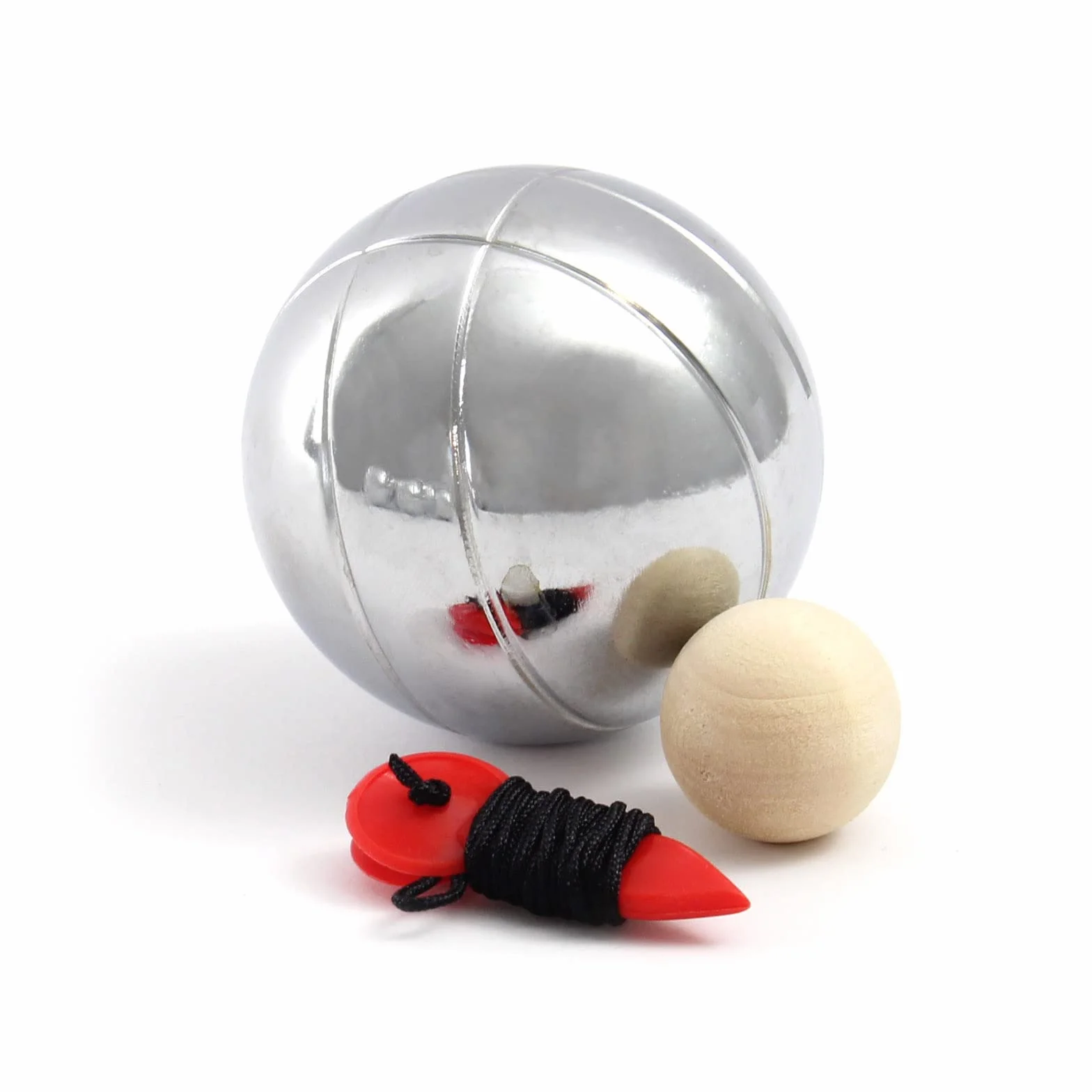 Juego de Petanca 6 Bolas Metal con Bola Objetivo y Medidor Distancia