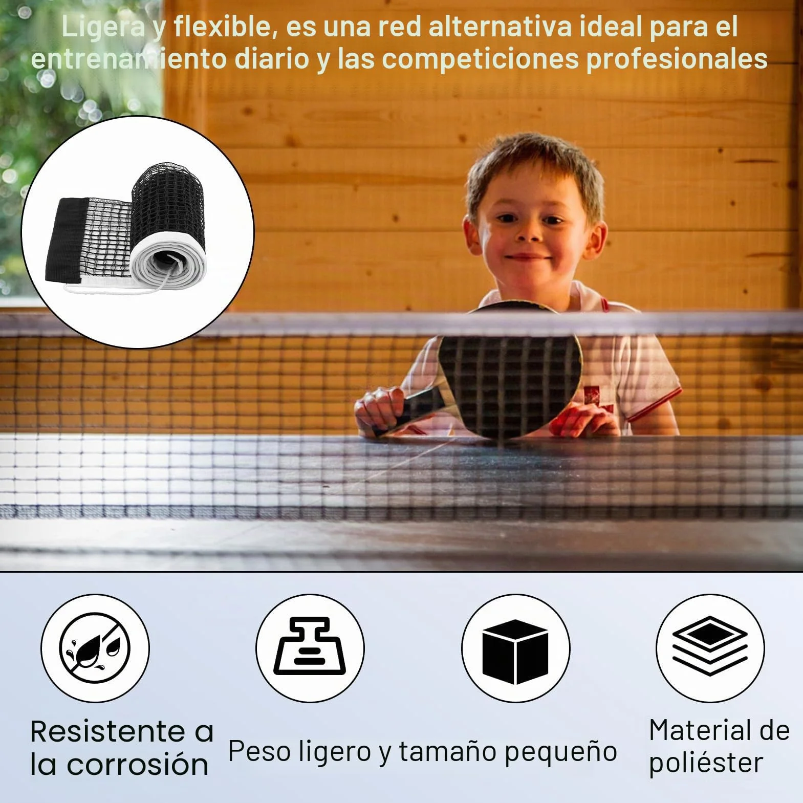 Red de Reemplazo de Tenis de Mesa Portátil Durable 2 PCS Universal para Mesas de Juego